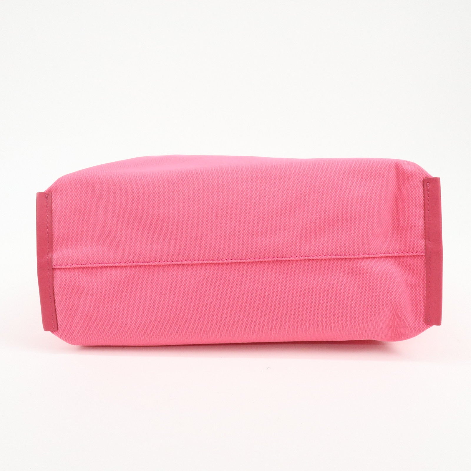 MIU MIU Canvas Leather Tote Bag Shoulder Bag Pink 5BG116