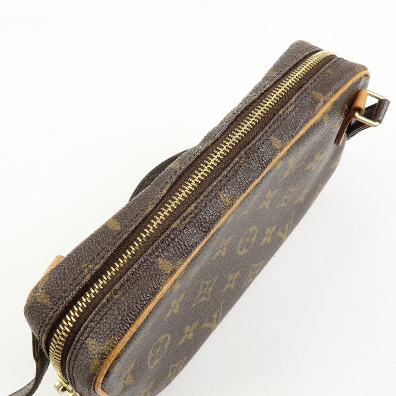 Louis Vuitton Monogram Pochette Marly Bandouliere Bag Brown M51828