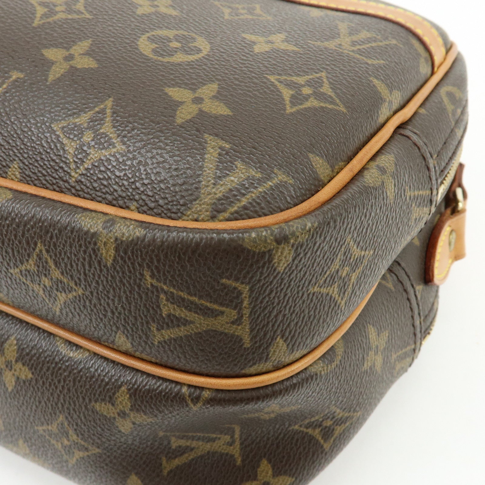 Louis Vuitton Monogram Reporter PM Shoulder Crossbody Bag Brown M45254