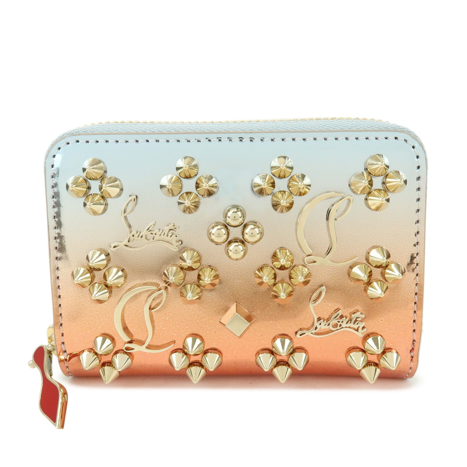Christian Louboutin Panettone Patent Leather Coin Case Coin Purse