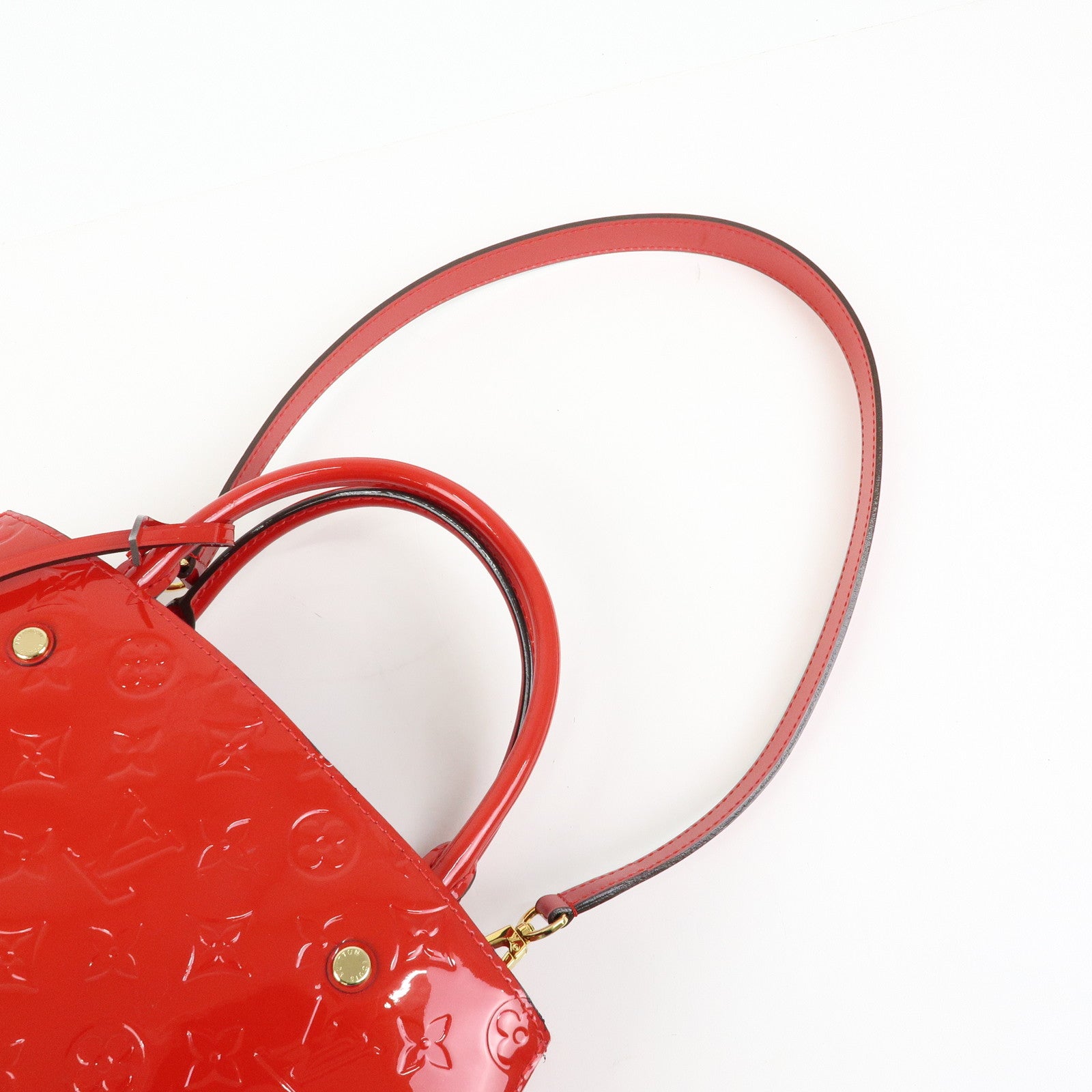 Louis Vuitton Monogram Vernis Montaigne MM 2Way Bag Cerise M50167