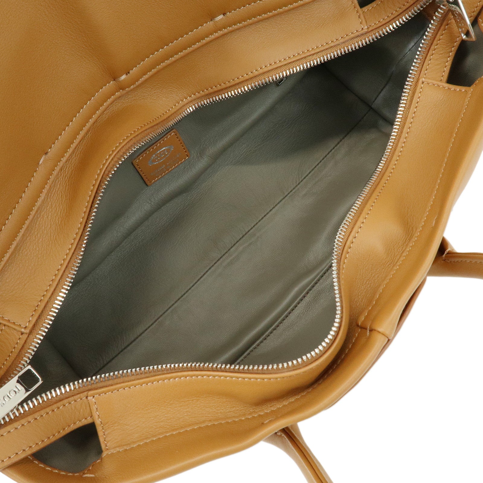 TOD'S Di Leather 2Way Bag Hand Bag Shoulder Bag Brown
