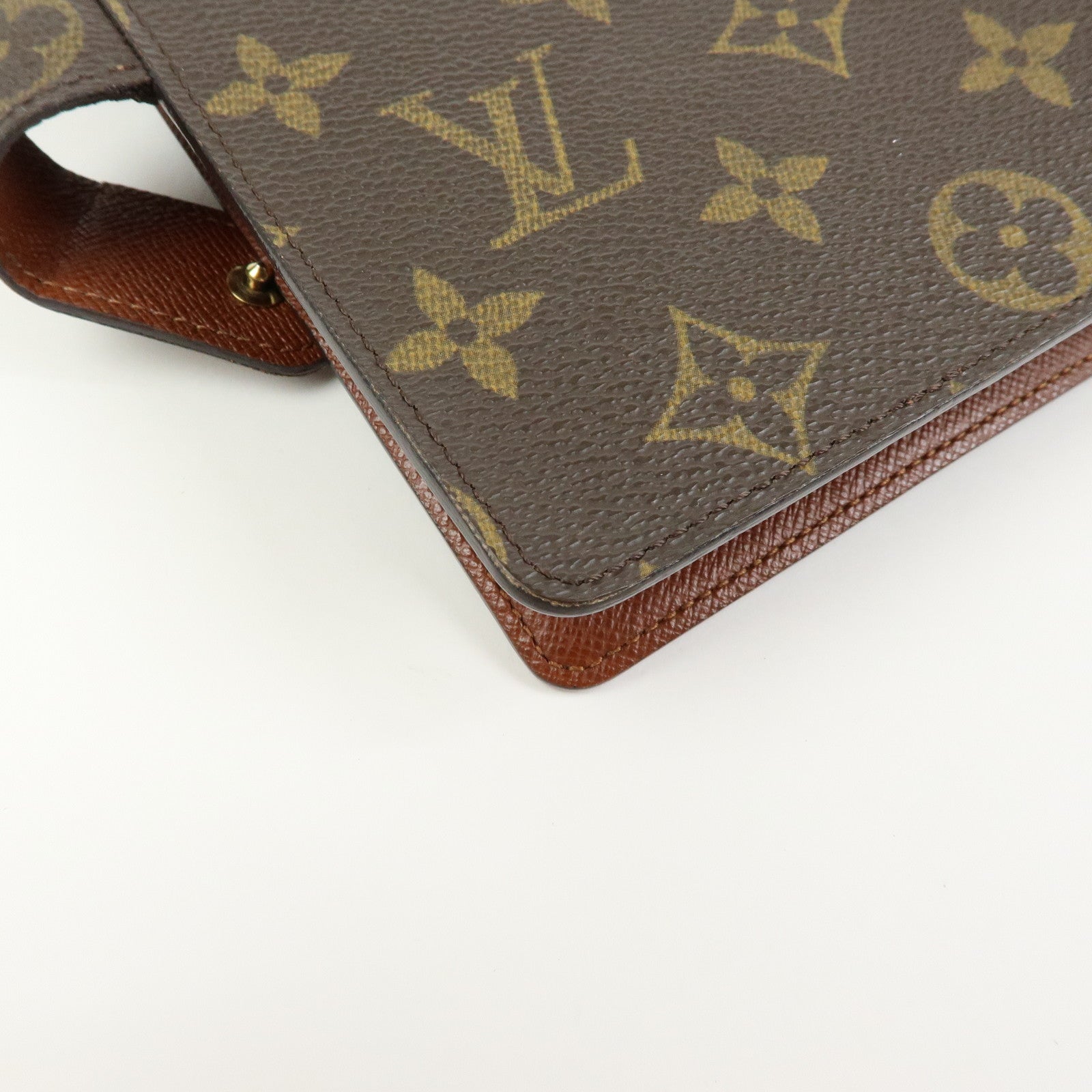 Louis Vuitton Monogram Agenda MM Planner Cover Brown R20105