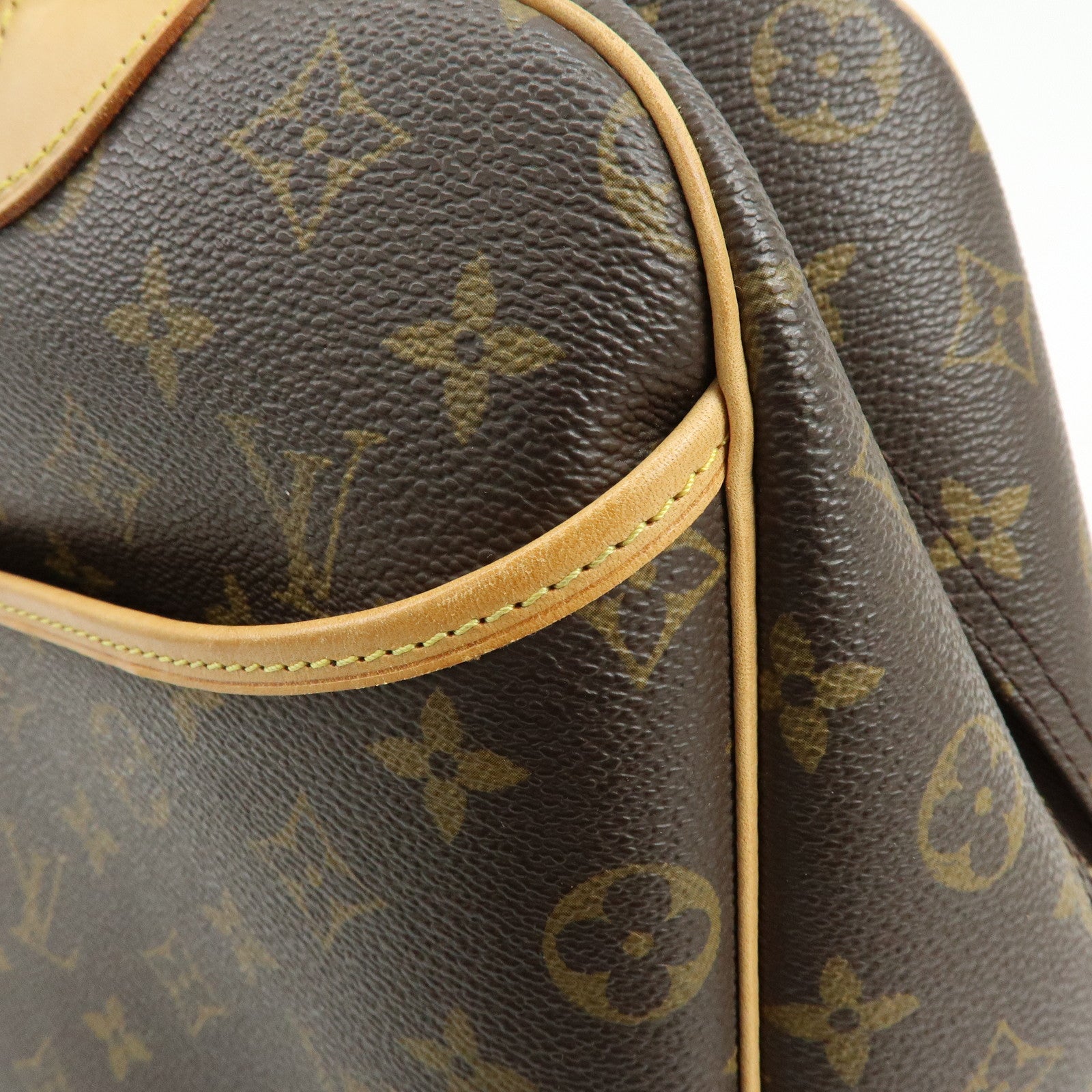 Louis Vuitton Monogram Deauville Canvas Hand Bag Brown M47270