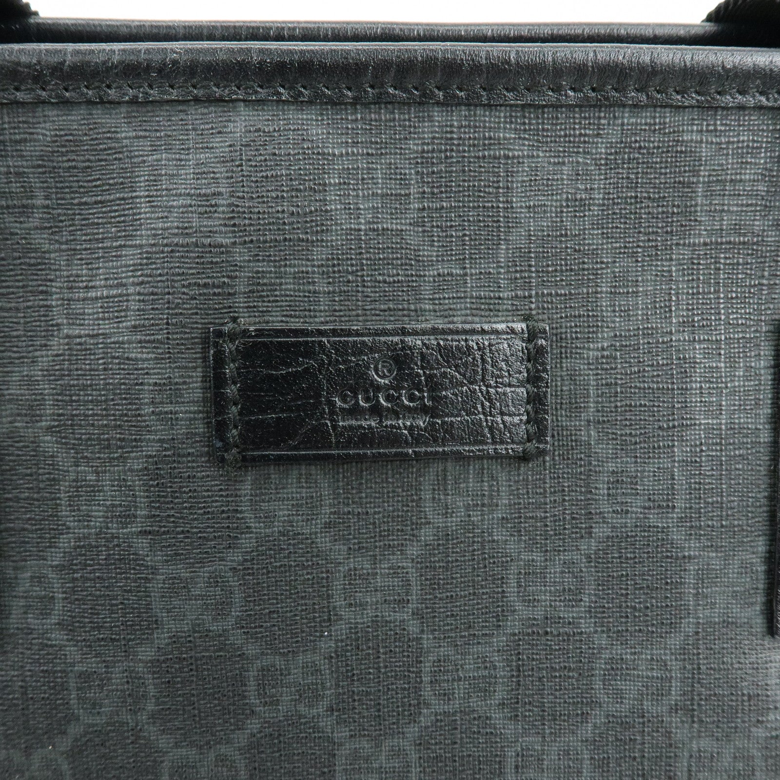 GUCCI GG Supreme 2Way Bag Hand Bag Shoulder Bag Black 162785