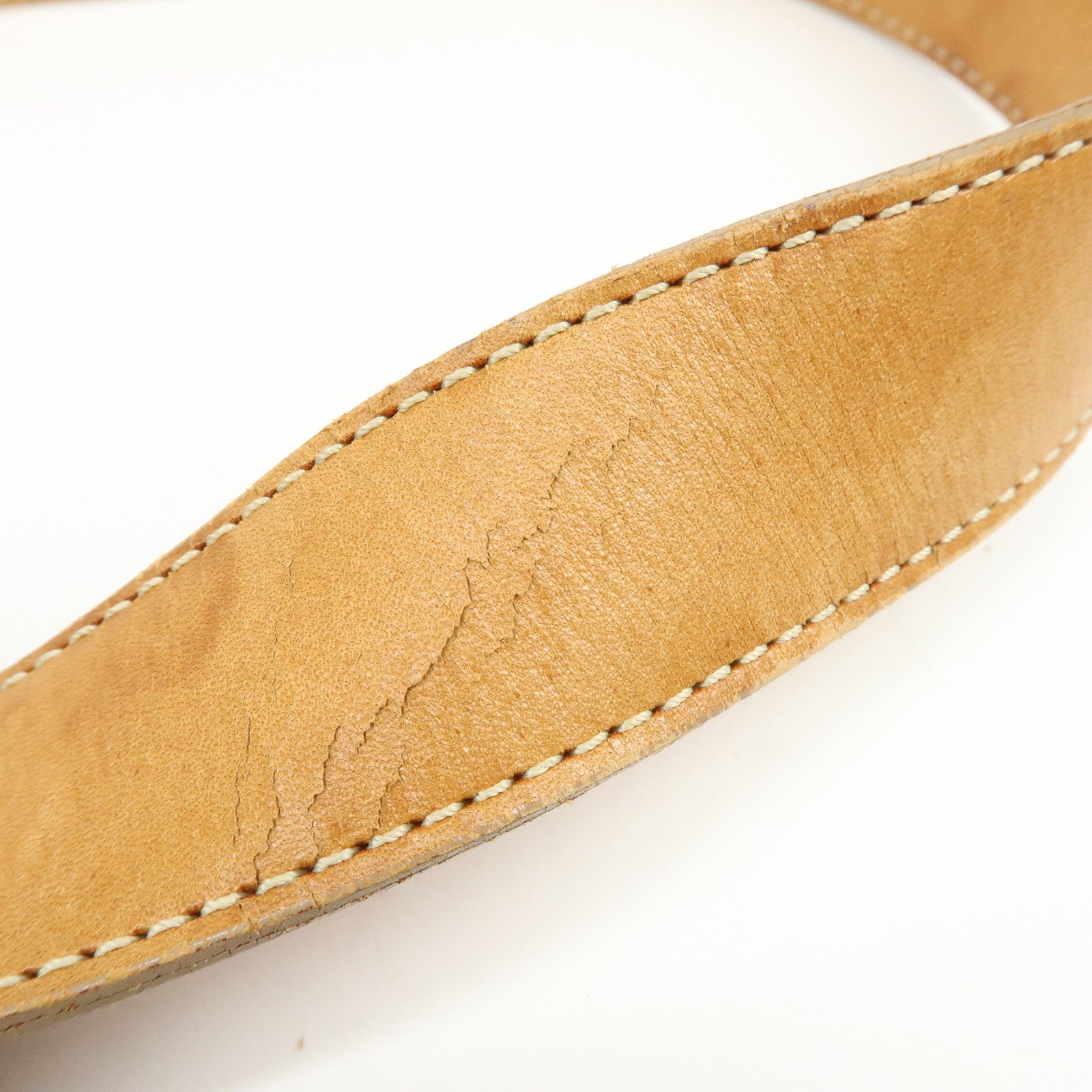 CELINE C Macadam Suede Leather Shoulder Bag Khaki