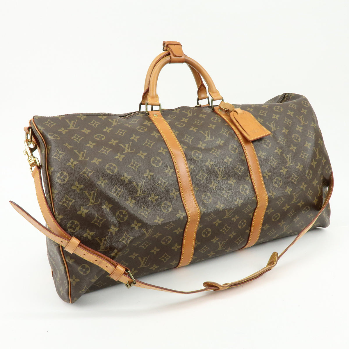 Louis Vuitton Monogram Keep All Bandouliere 60 Boston Bag M41412