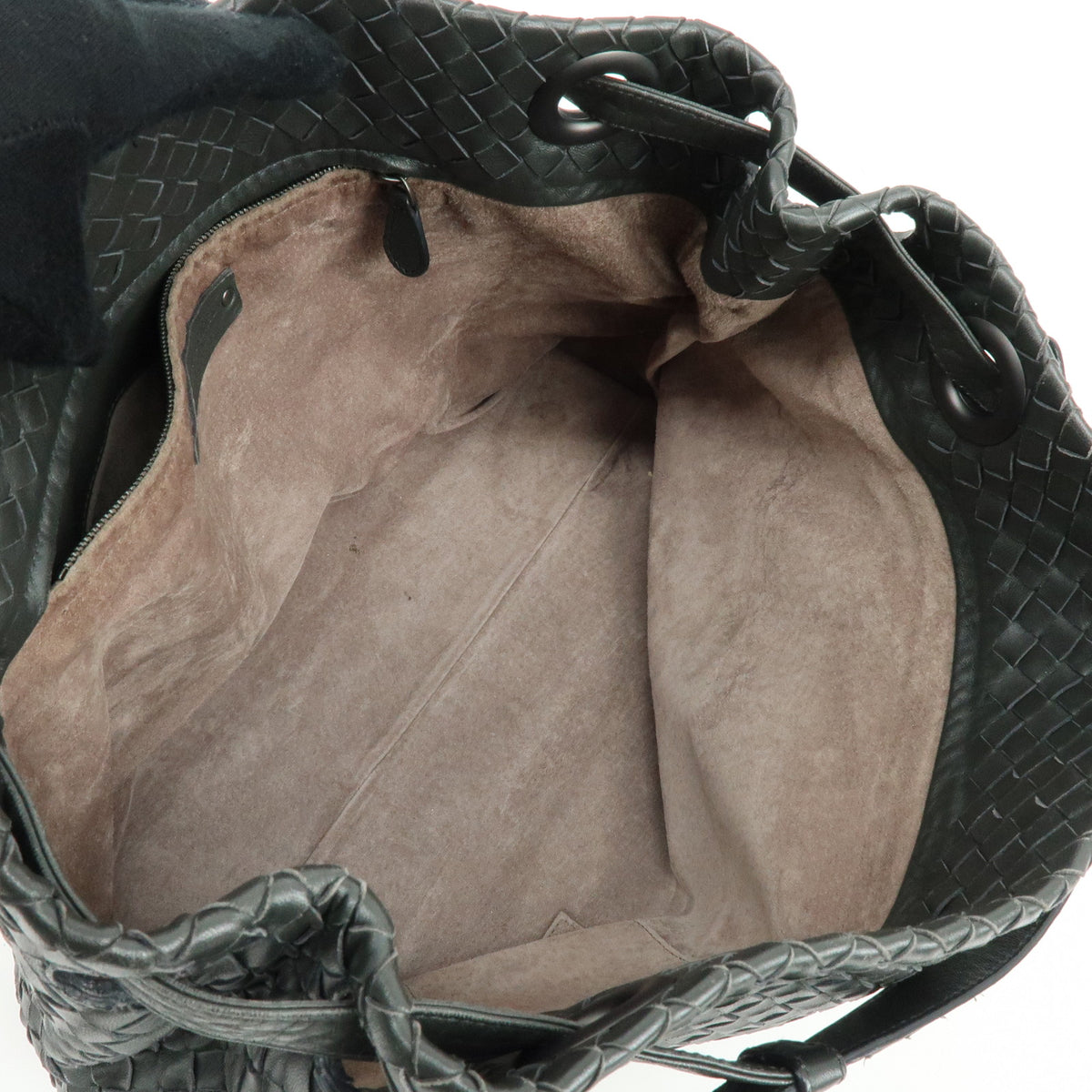 BOTTEGA VENETA Garda Intrecciato Leather Shoulder Bag Hand Bag Black