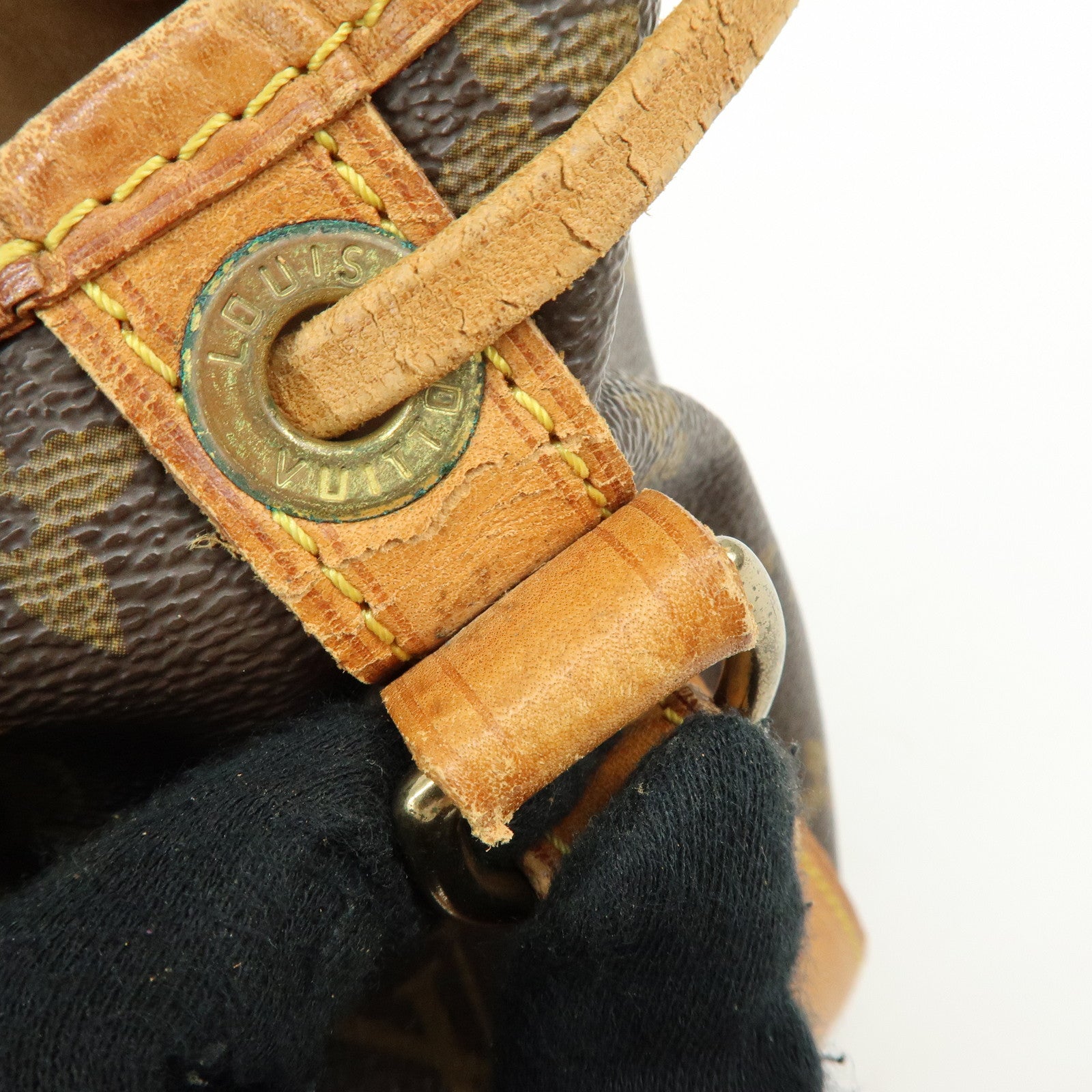 Louis Vuitton Monogram Canvas Petit Noe Shoulder Bag Brown M42226
