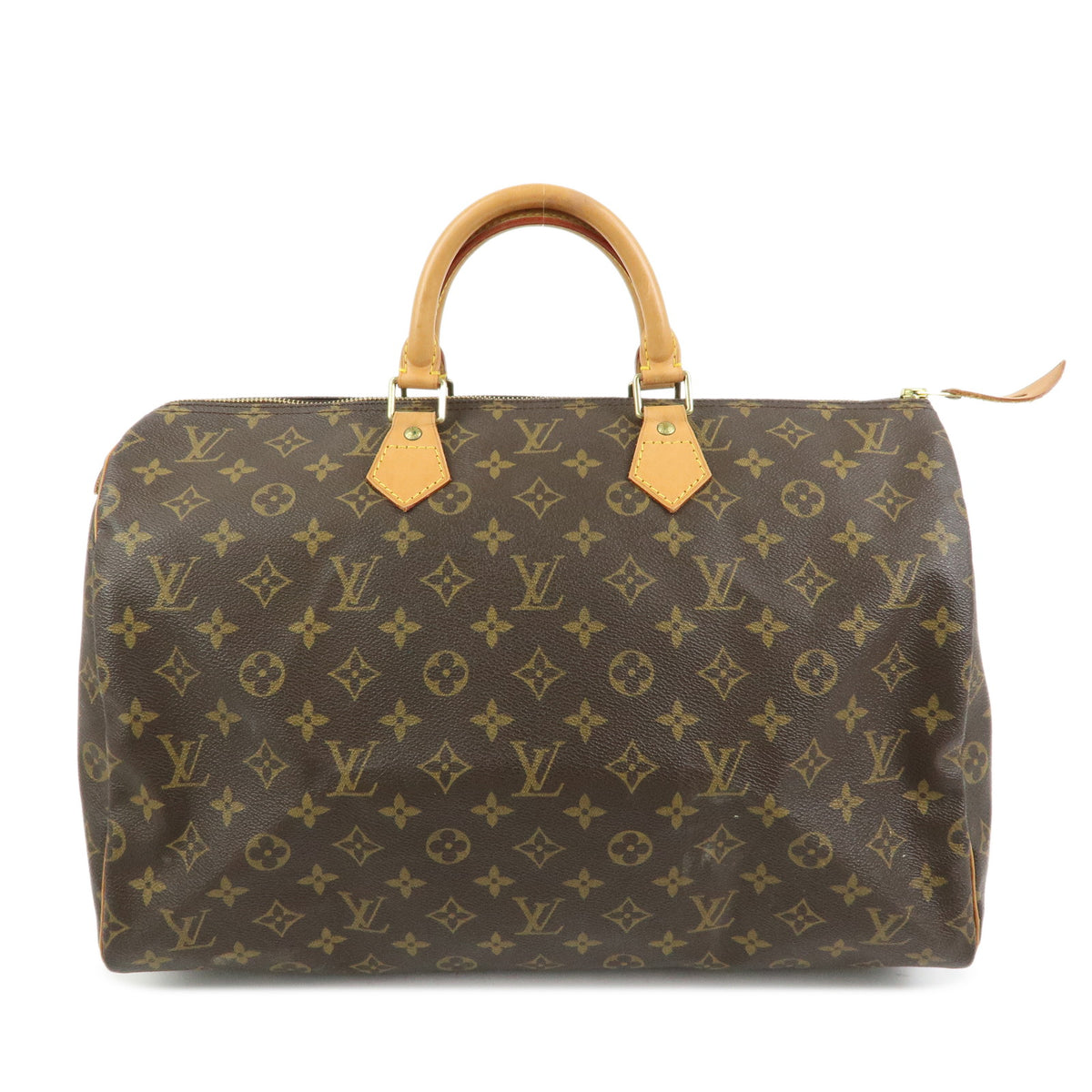 Louis Vuitton Monogram Speedy 40 Hand Bag Boston Bag Brown M41522