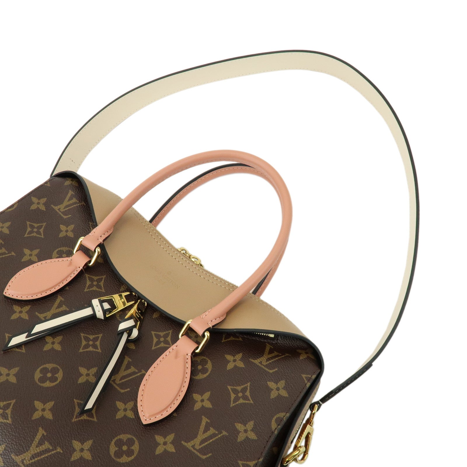 Louis Vuitton Monogram Tuileries Tote Canvavs Leather Hand Bag M44270