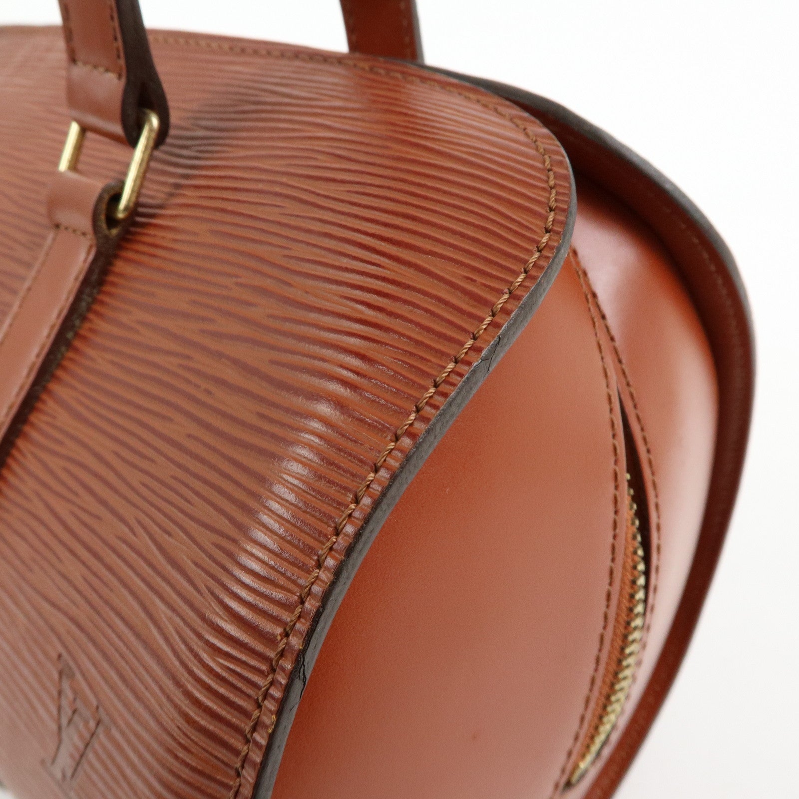 Louis Vuitton Epi Soufflot Leather Hand Bag Kenya Brown M52223