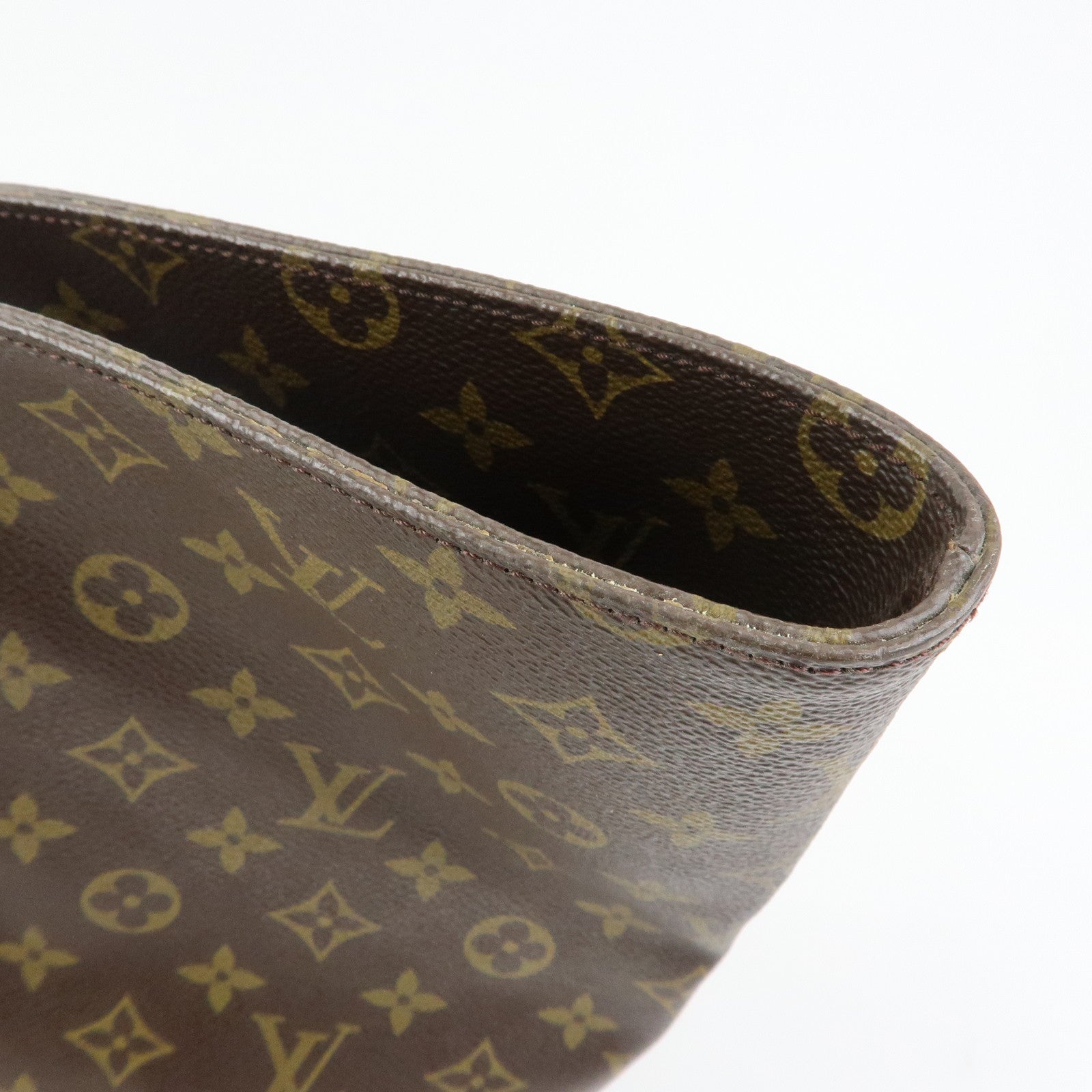 Louis Vuitton Monogram Sac Shopping GM Canvas Shoulder Bag Brown M51110