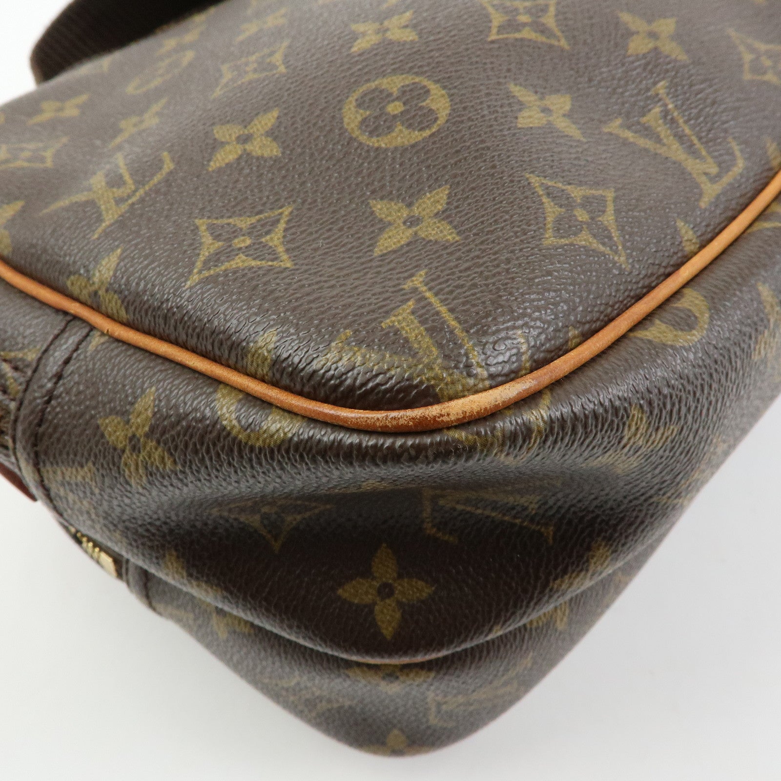 Louis Vuitton Monogram Reporter PM Shoulder Crossbody Bag Brown M45254