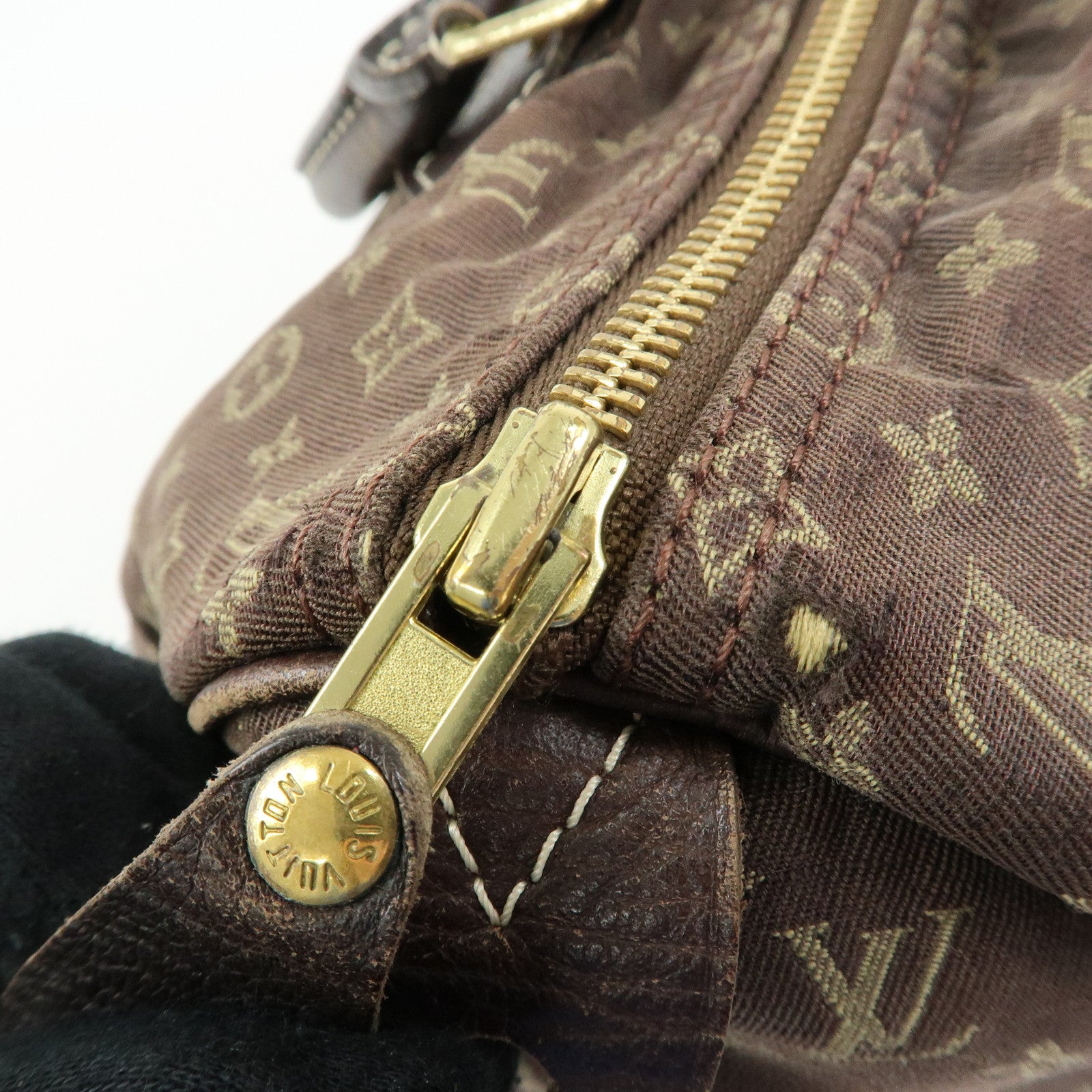 Louis Vuitton Monogram Mini Lin Speedy 30 Boston Bag Ebene M95224