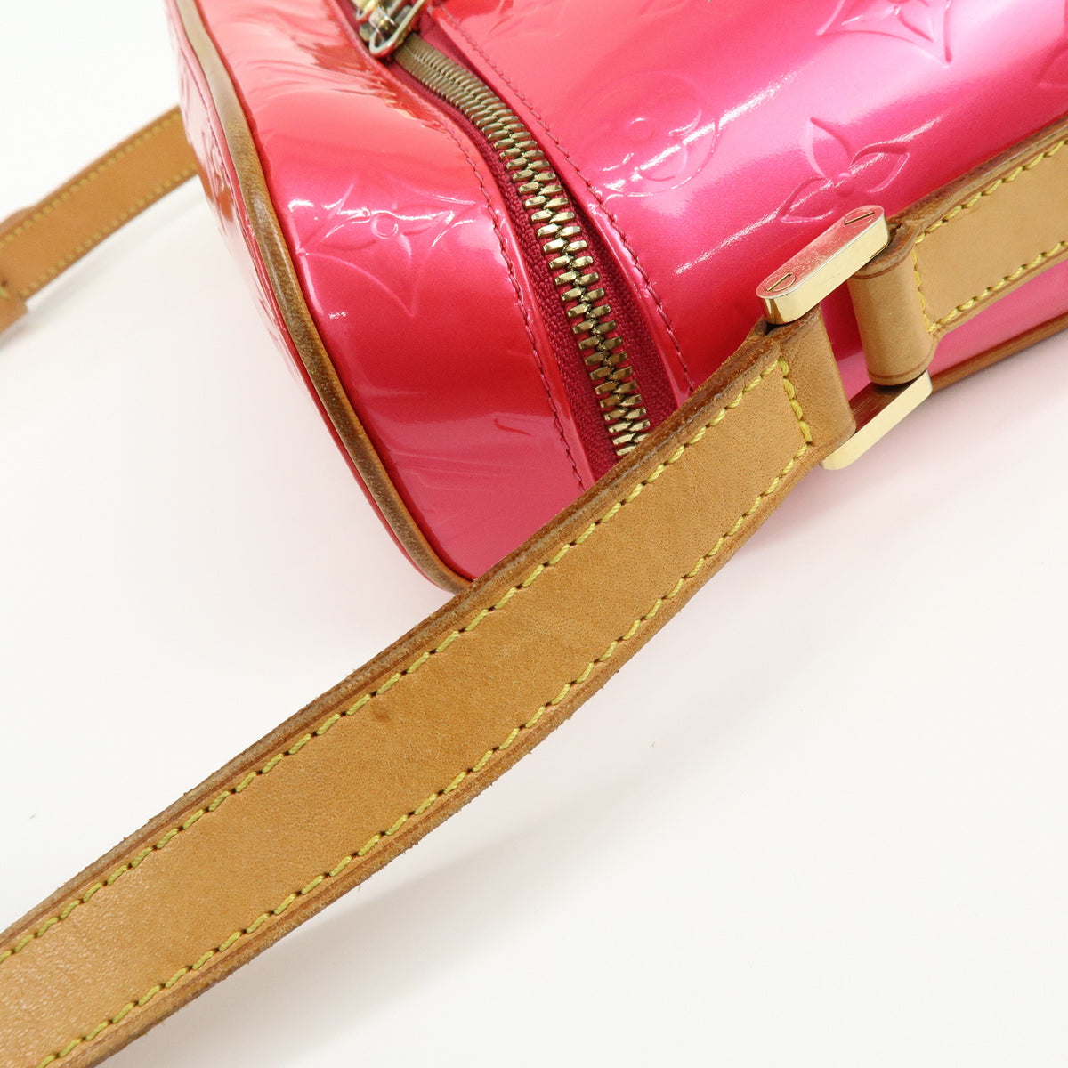 Louis Vuitton Monogram Vernis Sullivan Vertical Fuchsia Pink M91259