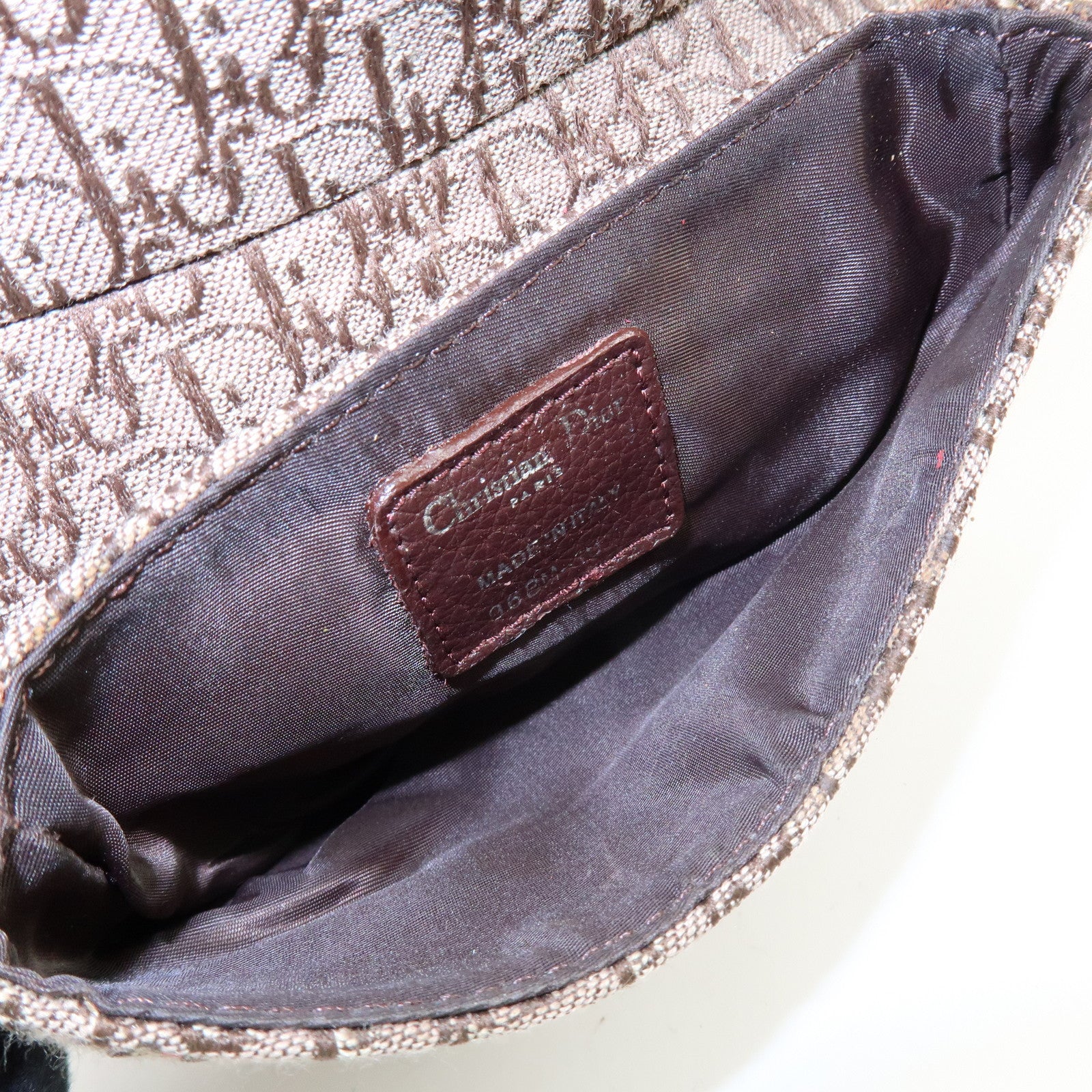 Christian Dior Trotter Saddle Rasta Canvas Leather Waist Bag Beige
