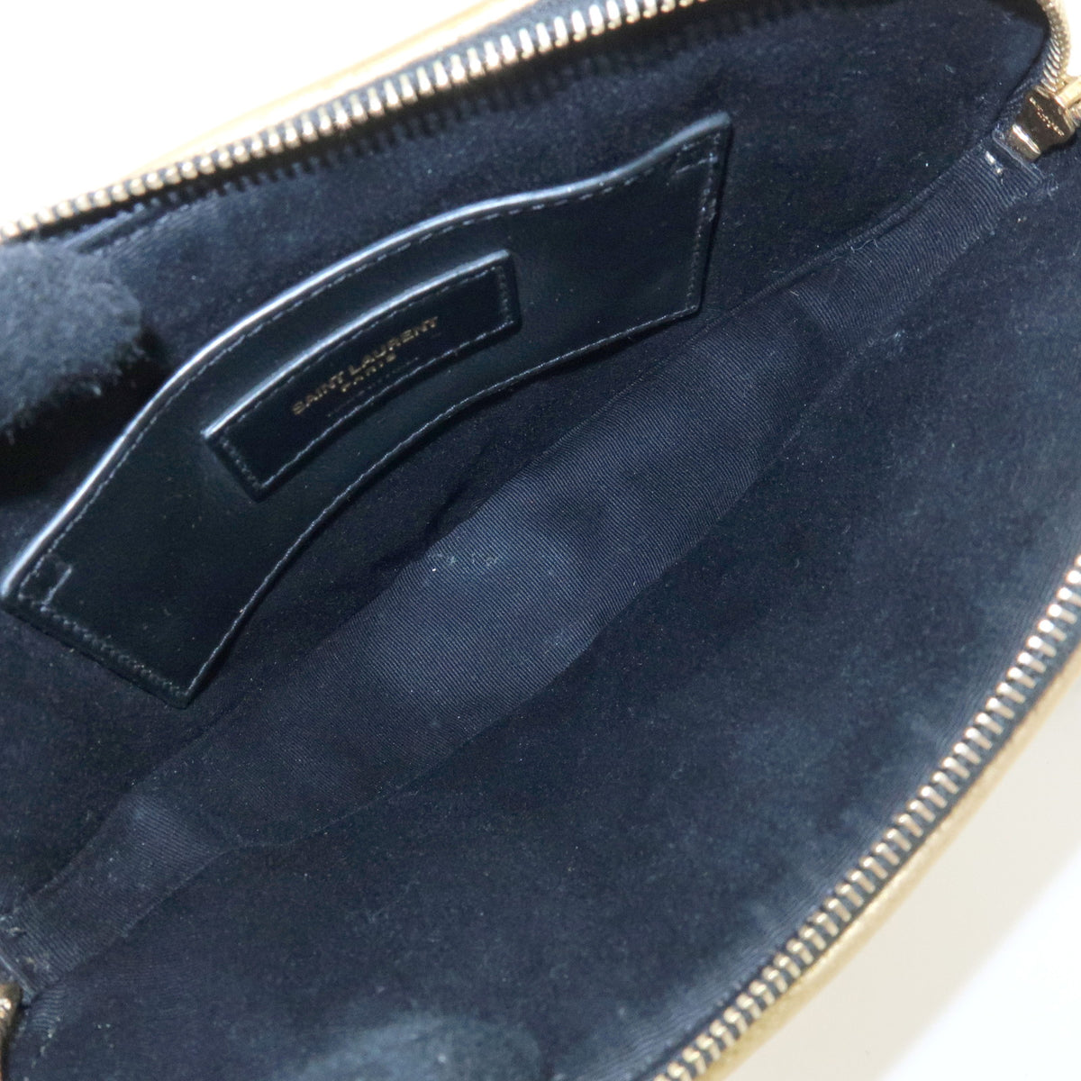 SAINT LAURENT PARIS Cassandra Leather Shoulder Bag Tassel Gold 540694