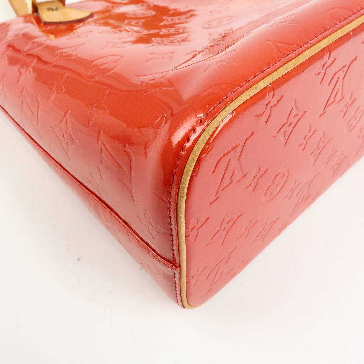 Louis Vuitton Monogram Vernis Houston Tote Bag Hand Bag Rouge M91092