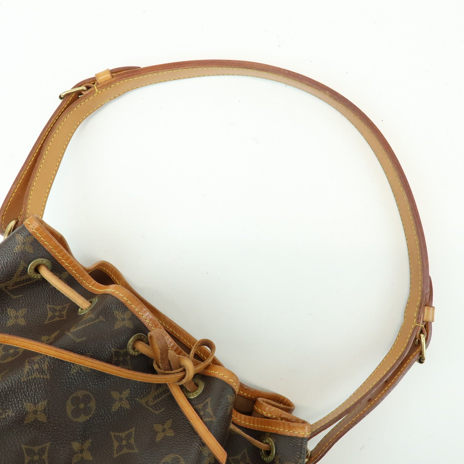 Louis Vuitton Monogram Canvas Petit Noe Shoulder Bag Brown M42226