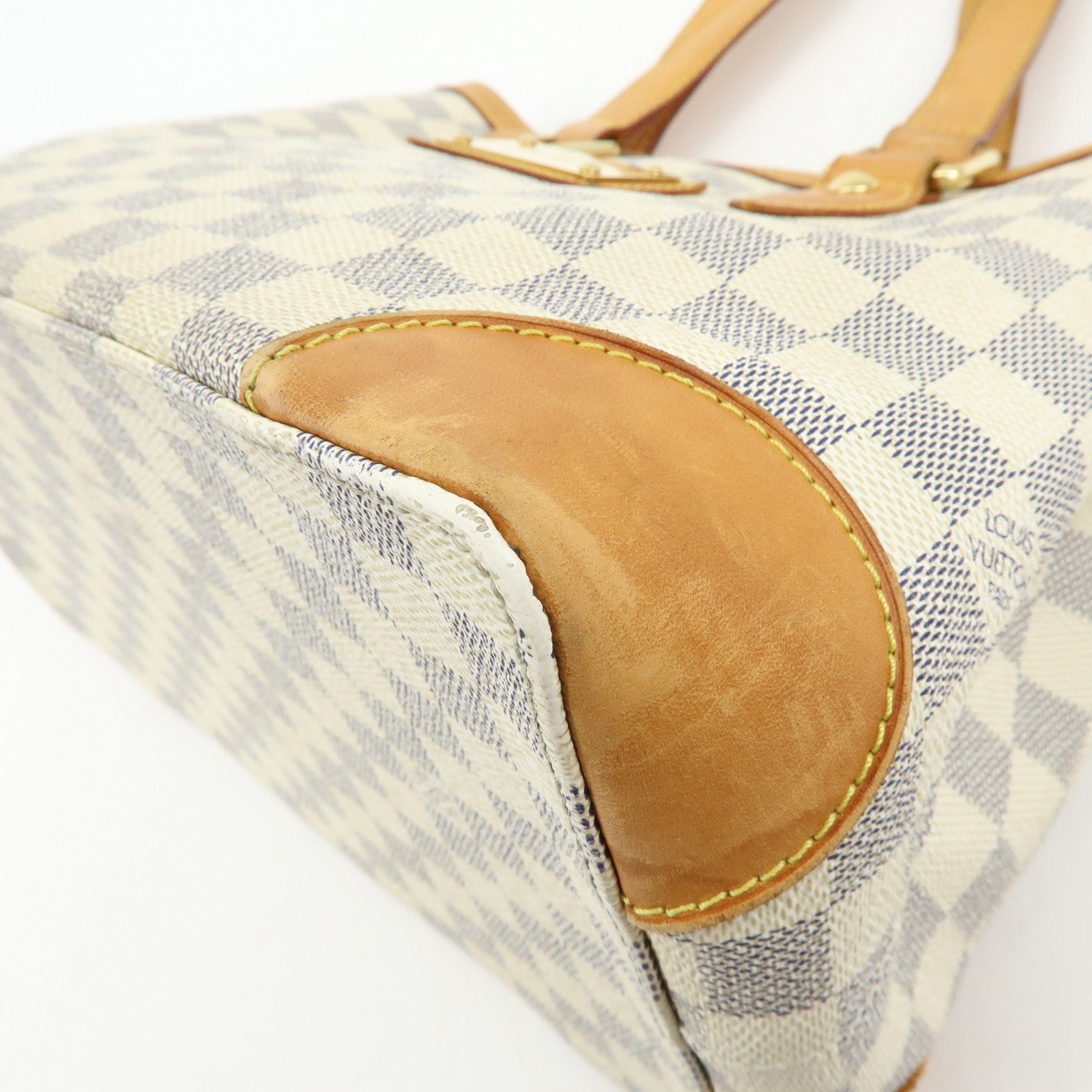 Louis Vuitton Damier Azur Hampstead PM Hand Bag Ivory N51207
