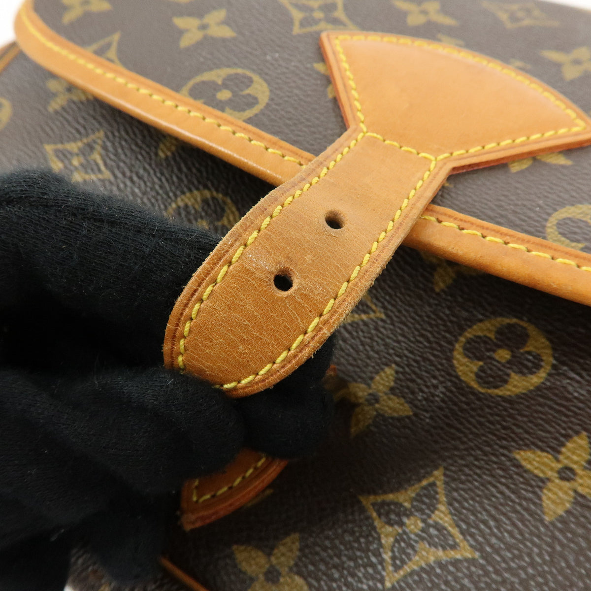 Louis Vuitton Monogram Canvas Sologne Shoulder Bag Brown M42250