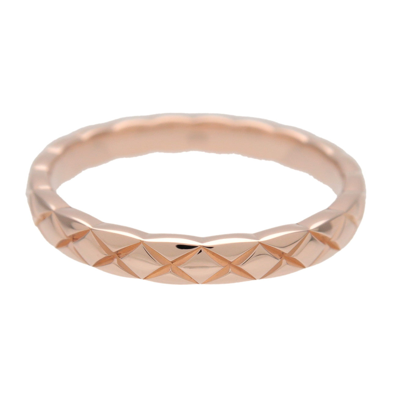 CHANEL COCO Crush Ring Mini K18 750PG Rose Gold #56 US 7.5 EU 56 J11785