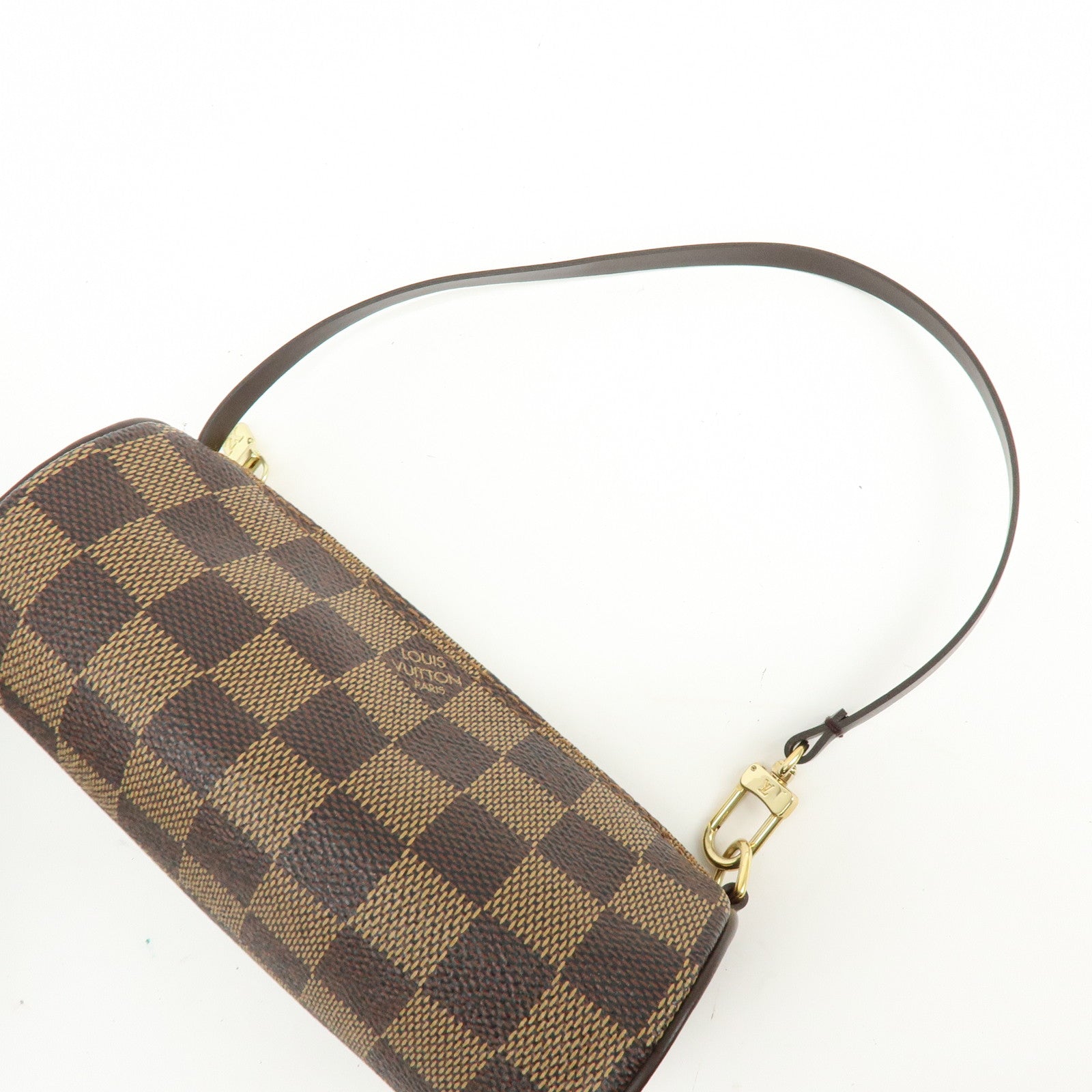 Louis Vuitton Damier Mini Pouch for Papillon Bag Brown Damier Ebene