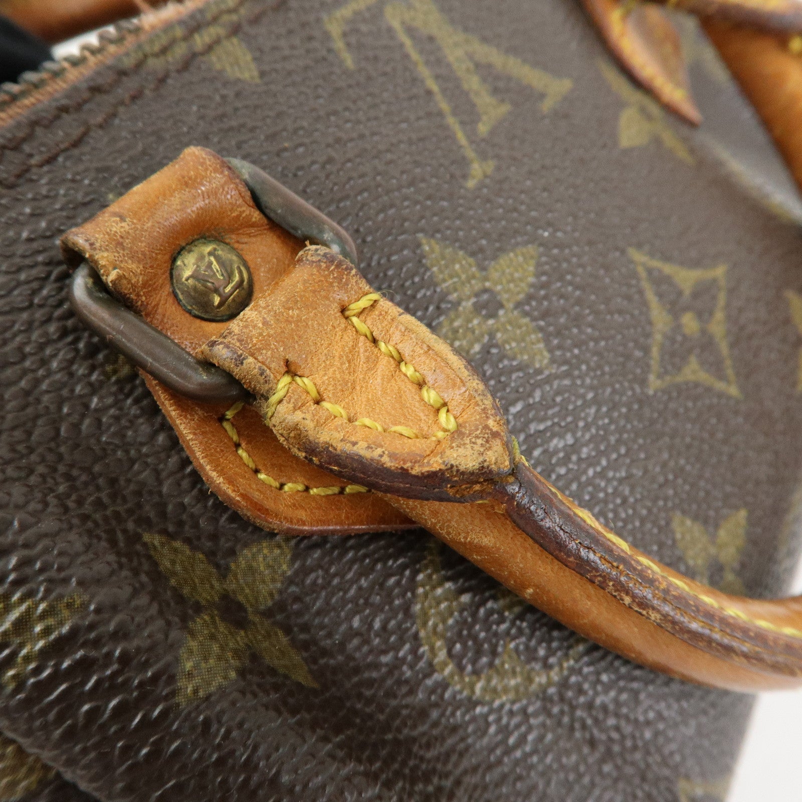 Louis Vuitton Monogram Mini Speedy Hand Bag & Strap Brown M41534