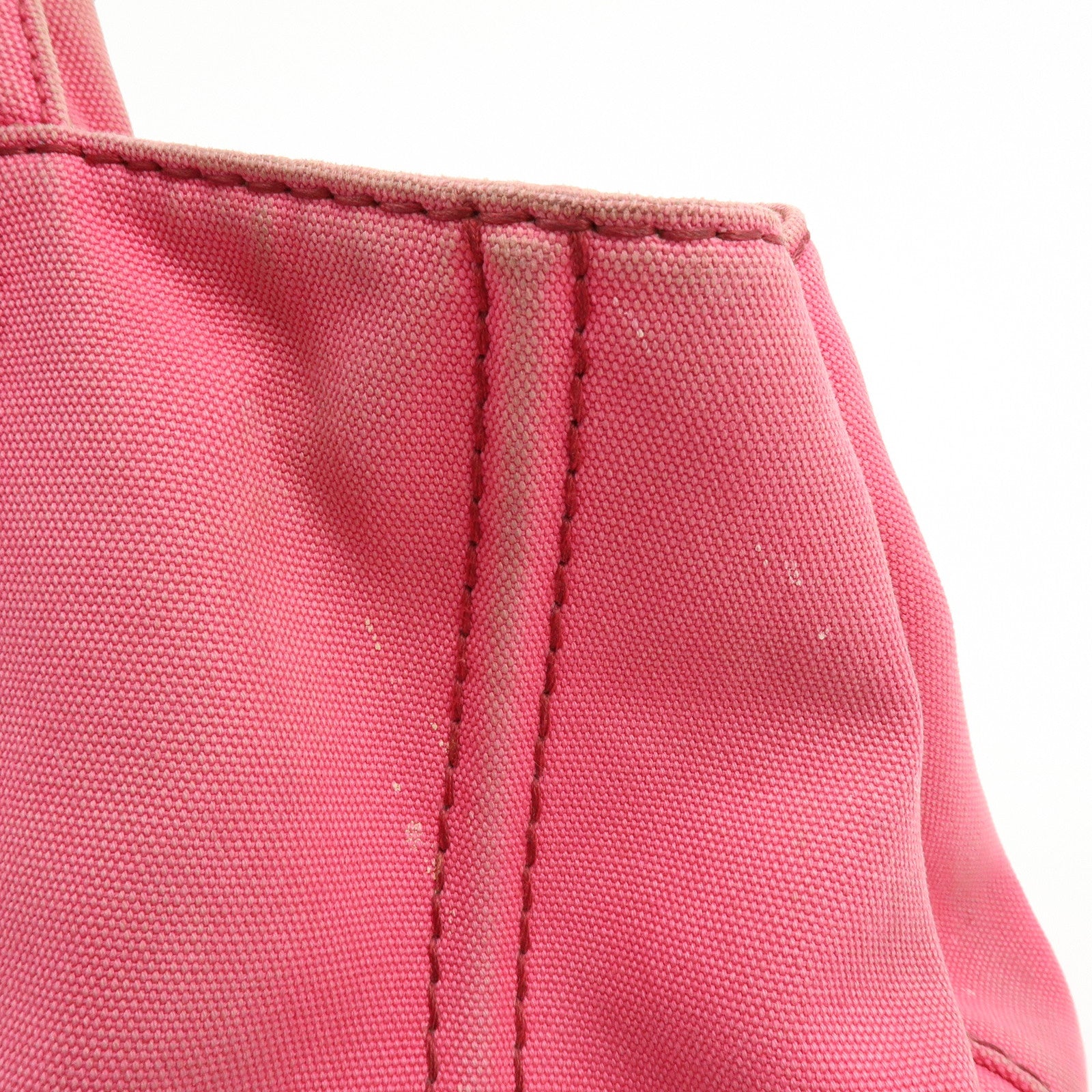 PRADA Canapa Triangle Logo Canvas 2Way Bag Hand Shoulder Bag Pink