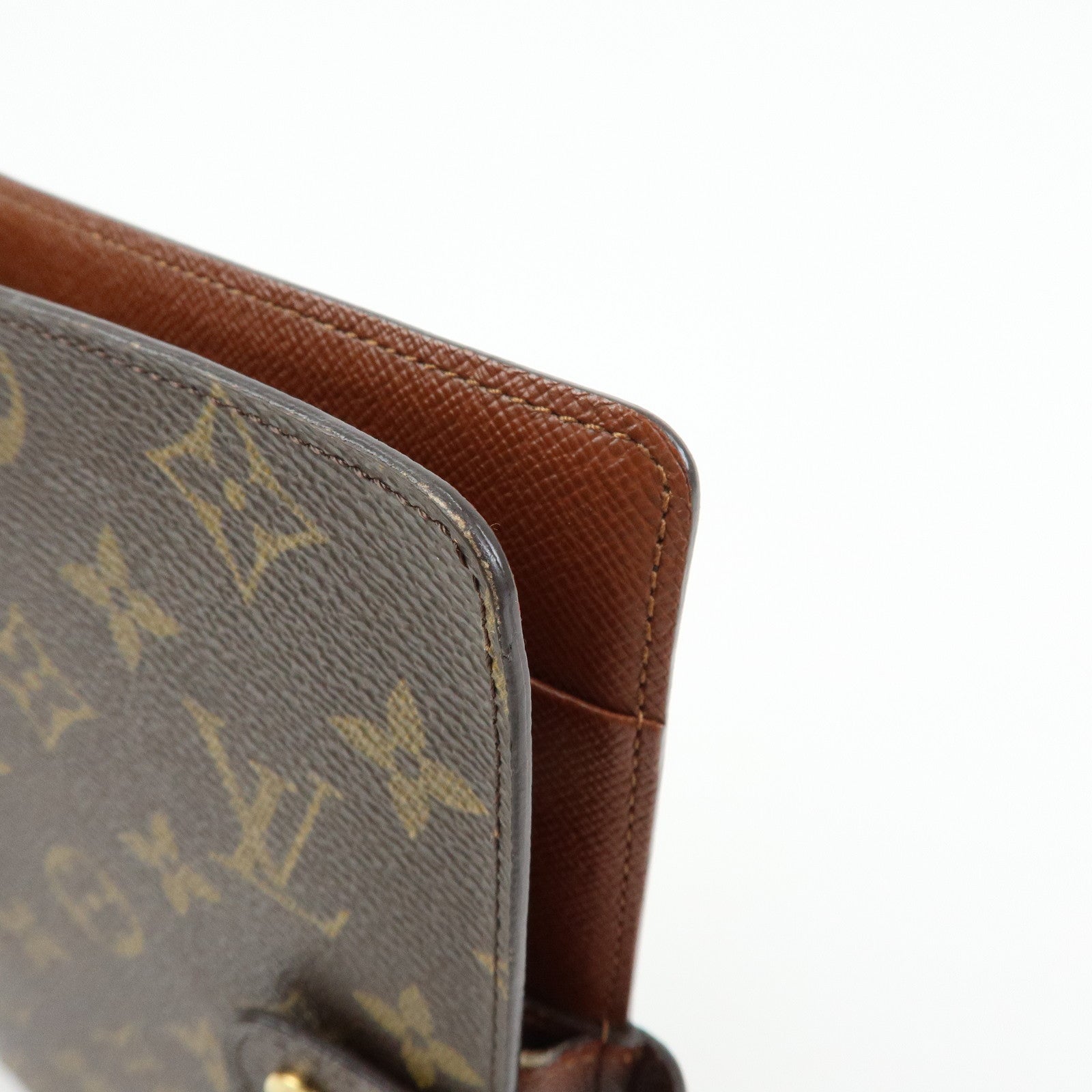 Louis Vuitton Monogram Agenda MM Planner Cover Brown R20105