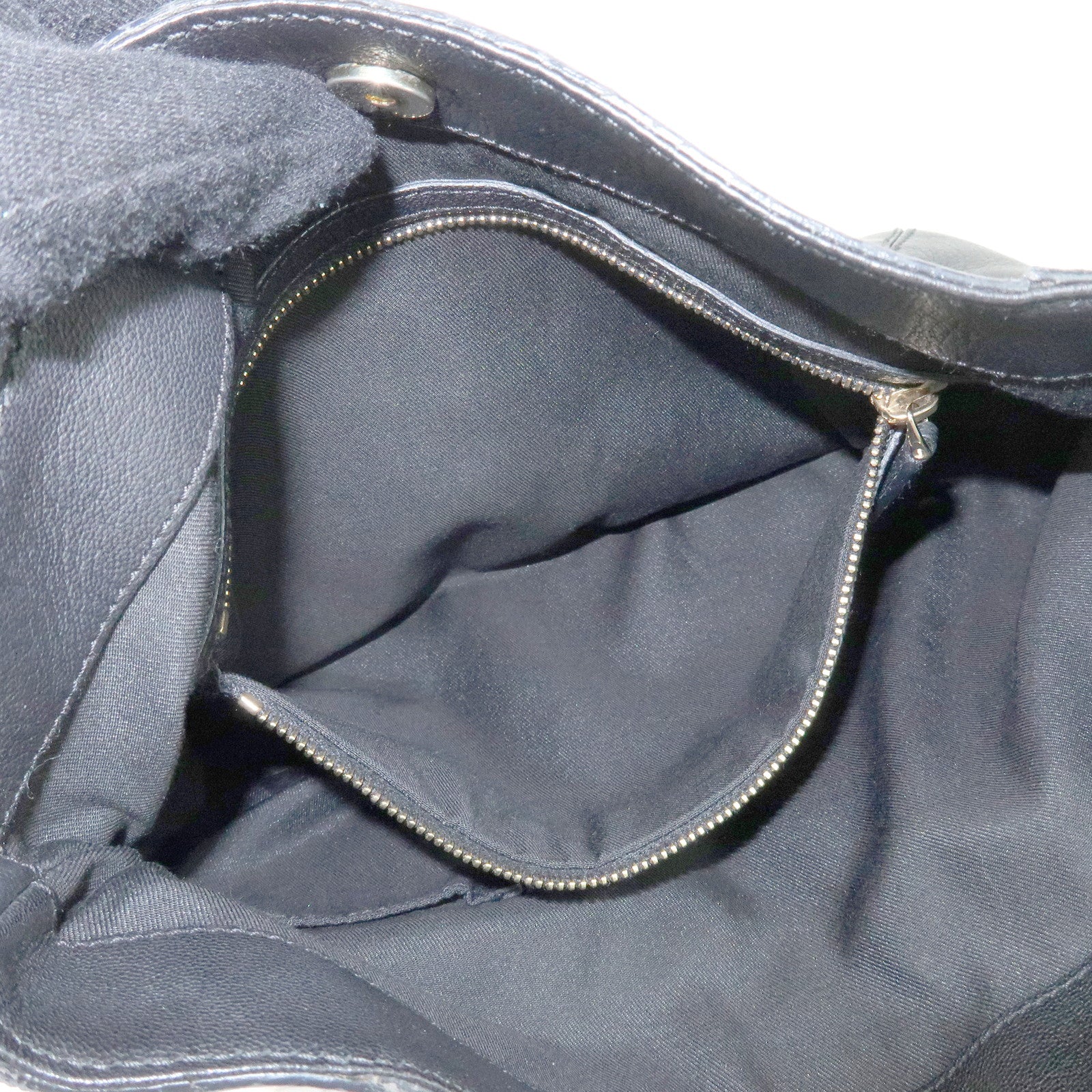 GUCCI Sherry Leather Shoulder Bag Hand Bag Black 154392