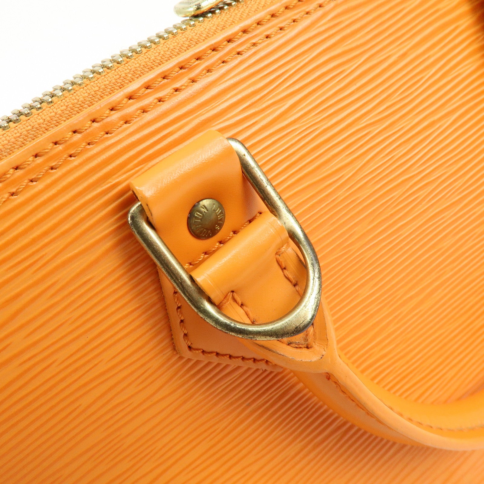 Louis Vuitton Epi Leather Alma PM Hand Bag Mandarin Orange M5124H
