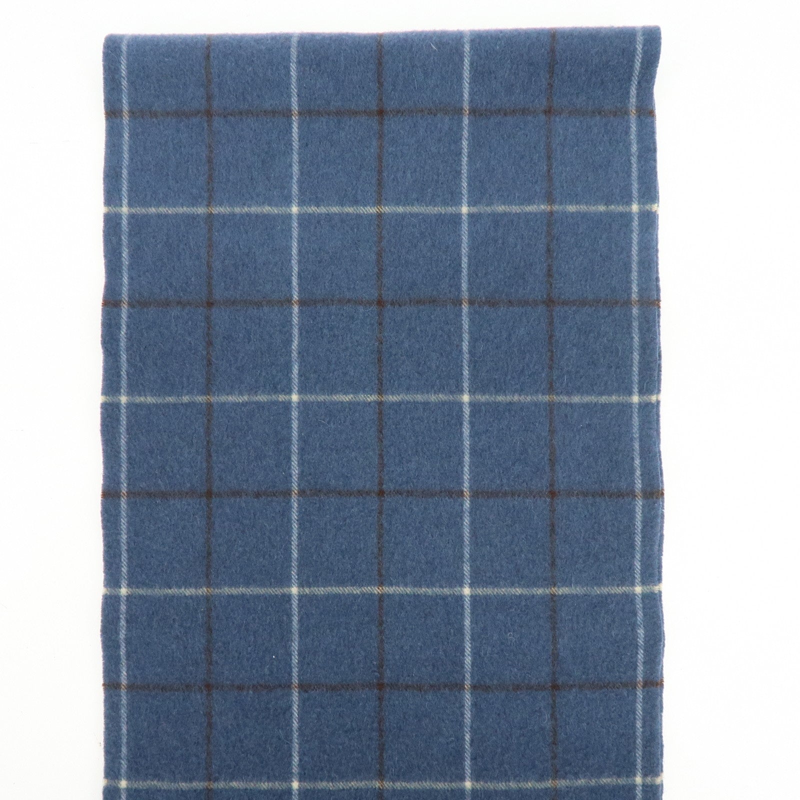 BURBERRY Set of 2 Nova Plaid Wool 100% Scarf Stole Beige Navy