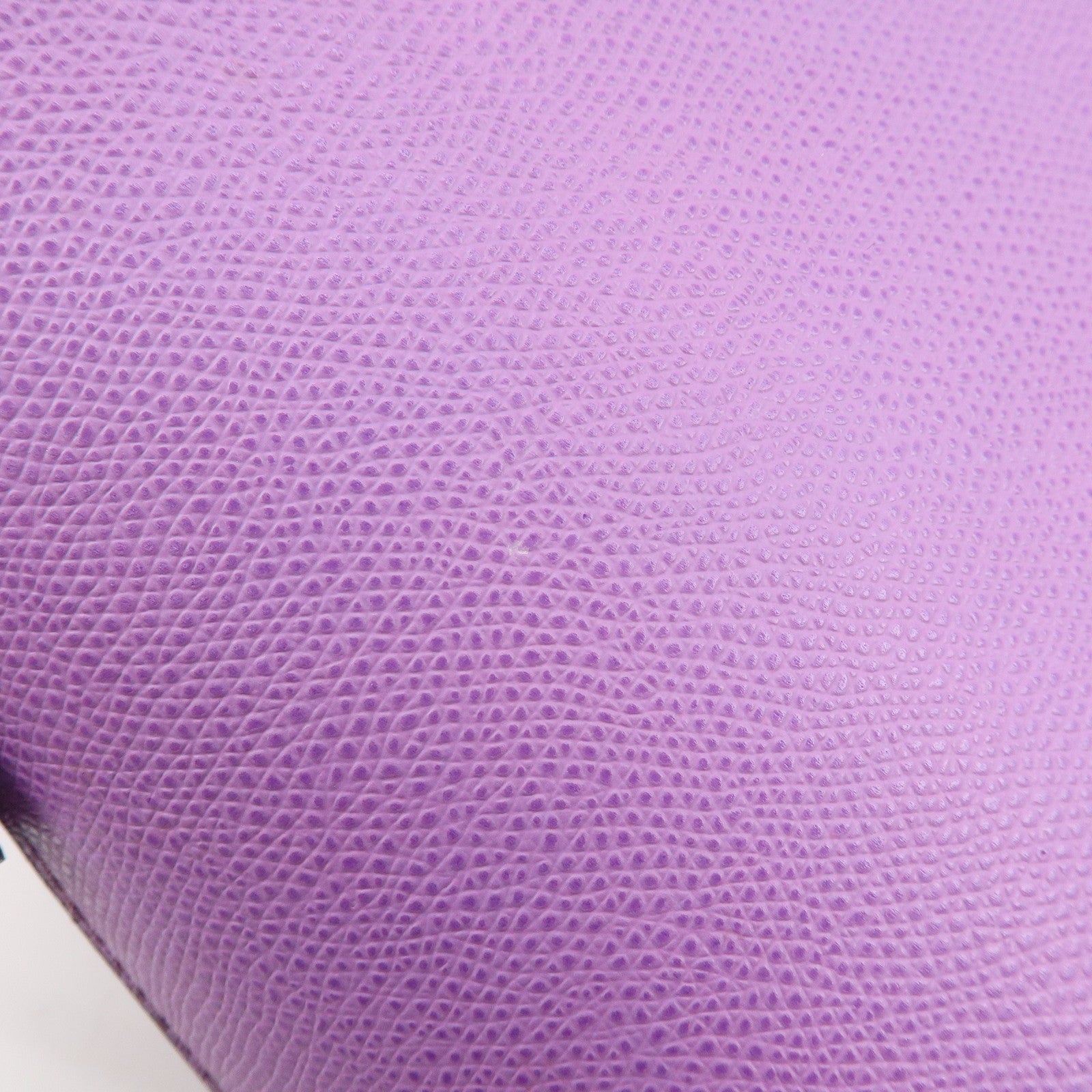 CELINE Leather 2Way Bag Shoulder Hand Bag Purple