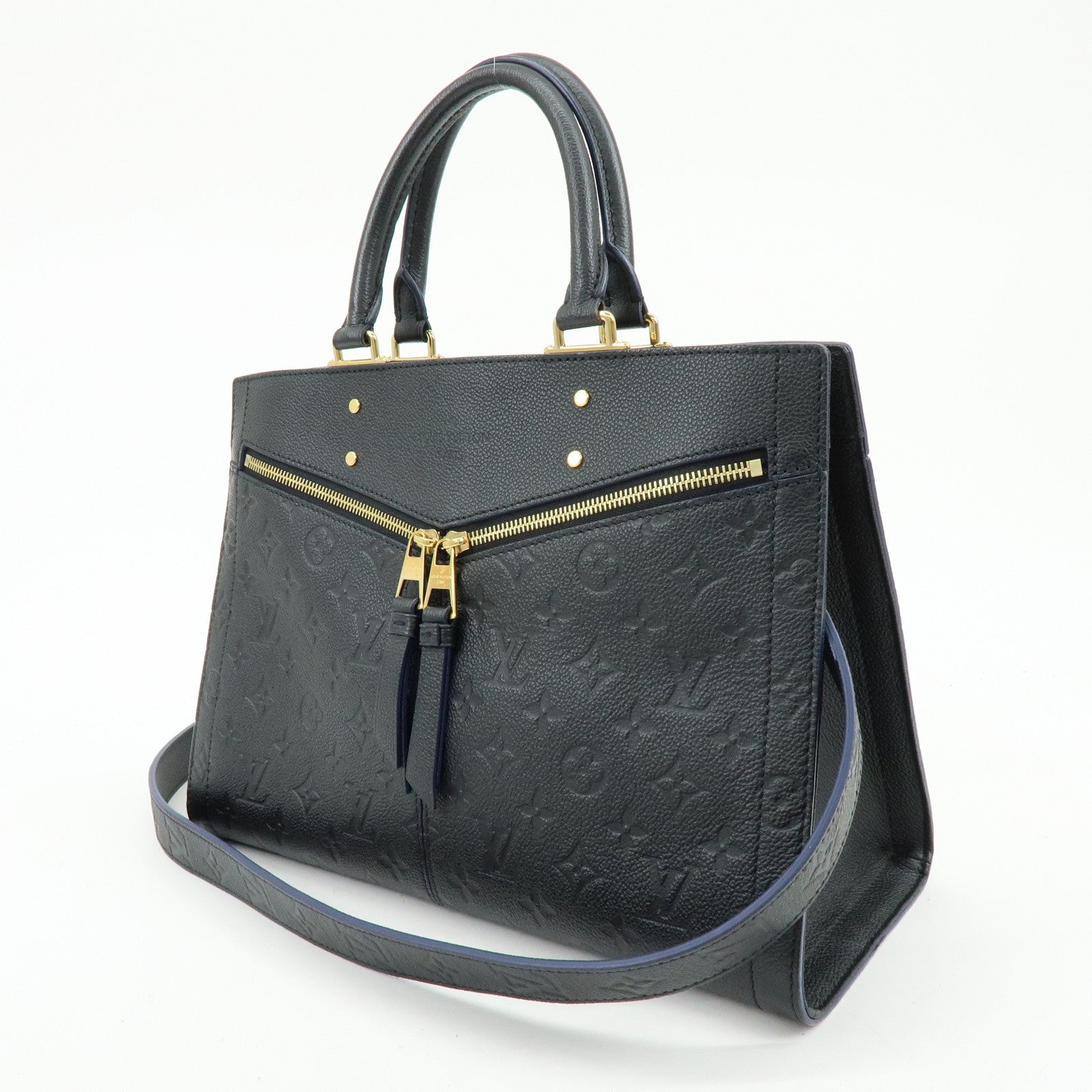 Louis Vuitton Monogram Empreinte Three PM 2Way Bag Noir M54273