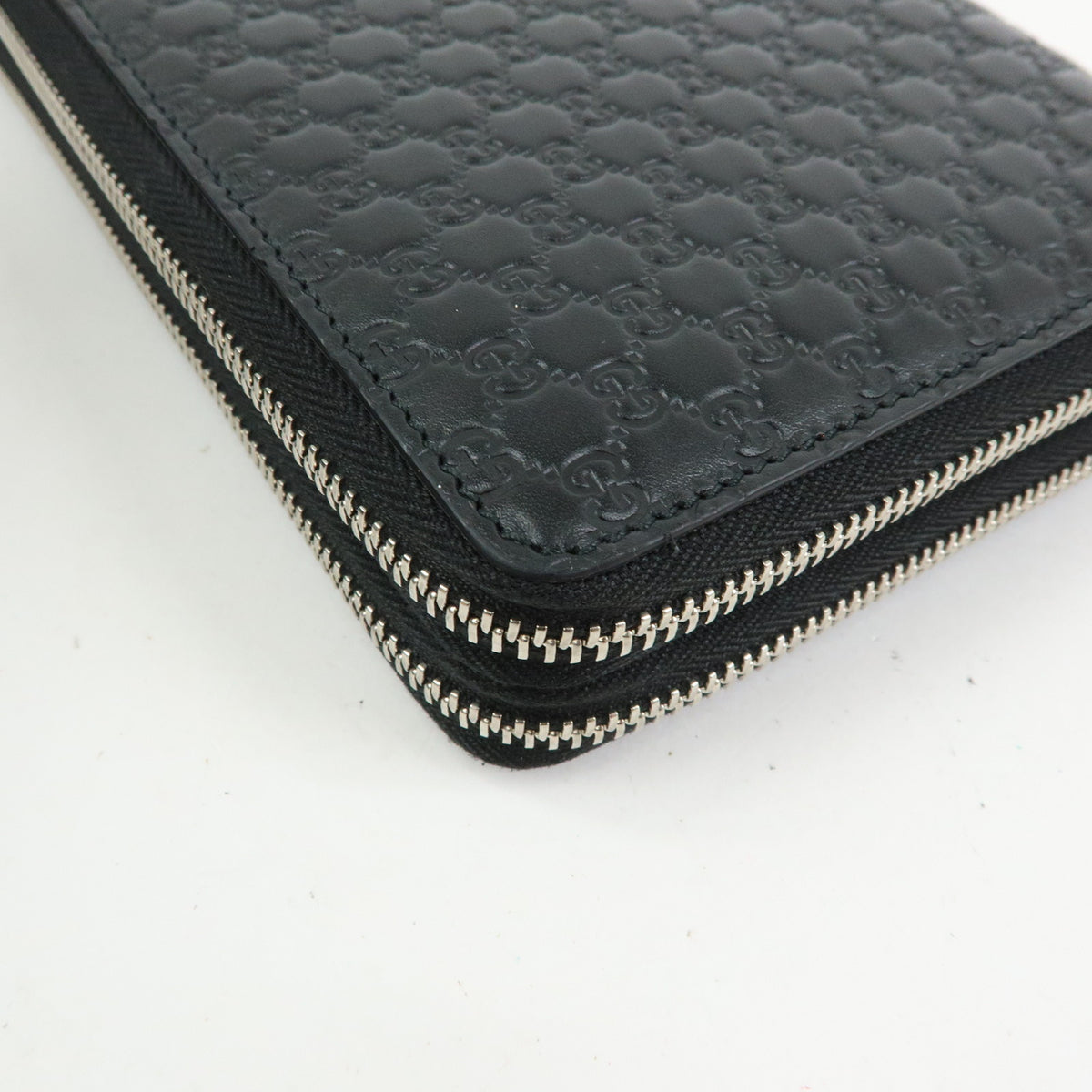GUCCI Micro Guccishima Leather Travel Document Case Organizer 449246
