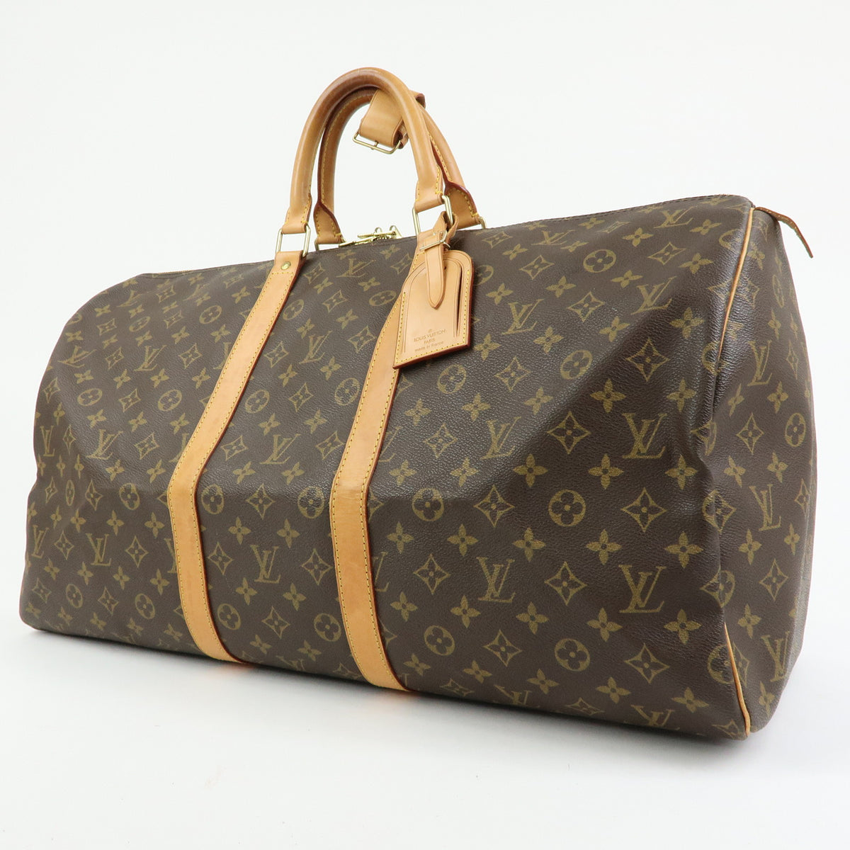 Louis Vuitton Monogram Keep All 55 Boston Bag Brown M41424