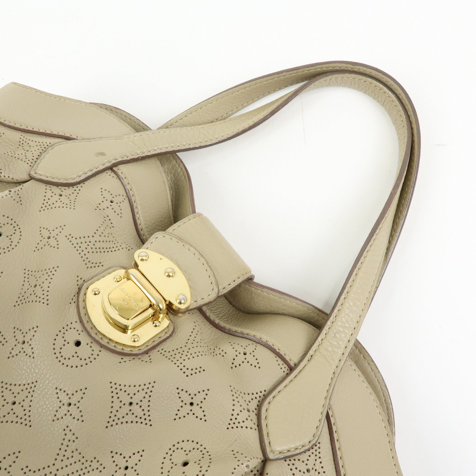 Louis Vuitton Monogram Mahina Cirrus PM Tote Hand Bag Opal M93818