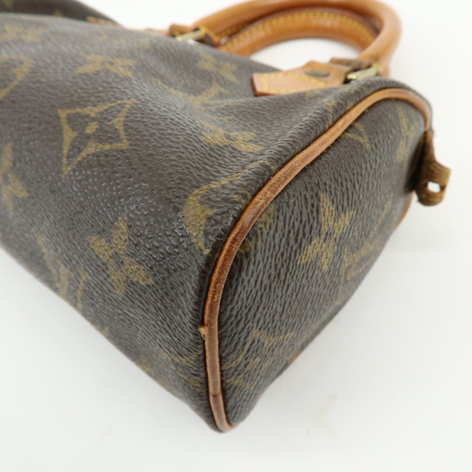 Louis Vuitton Monogram Canvas Mini Speedy Hand Bag & Strap M41534