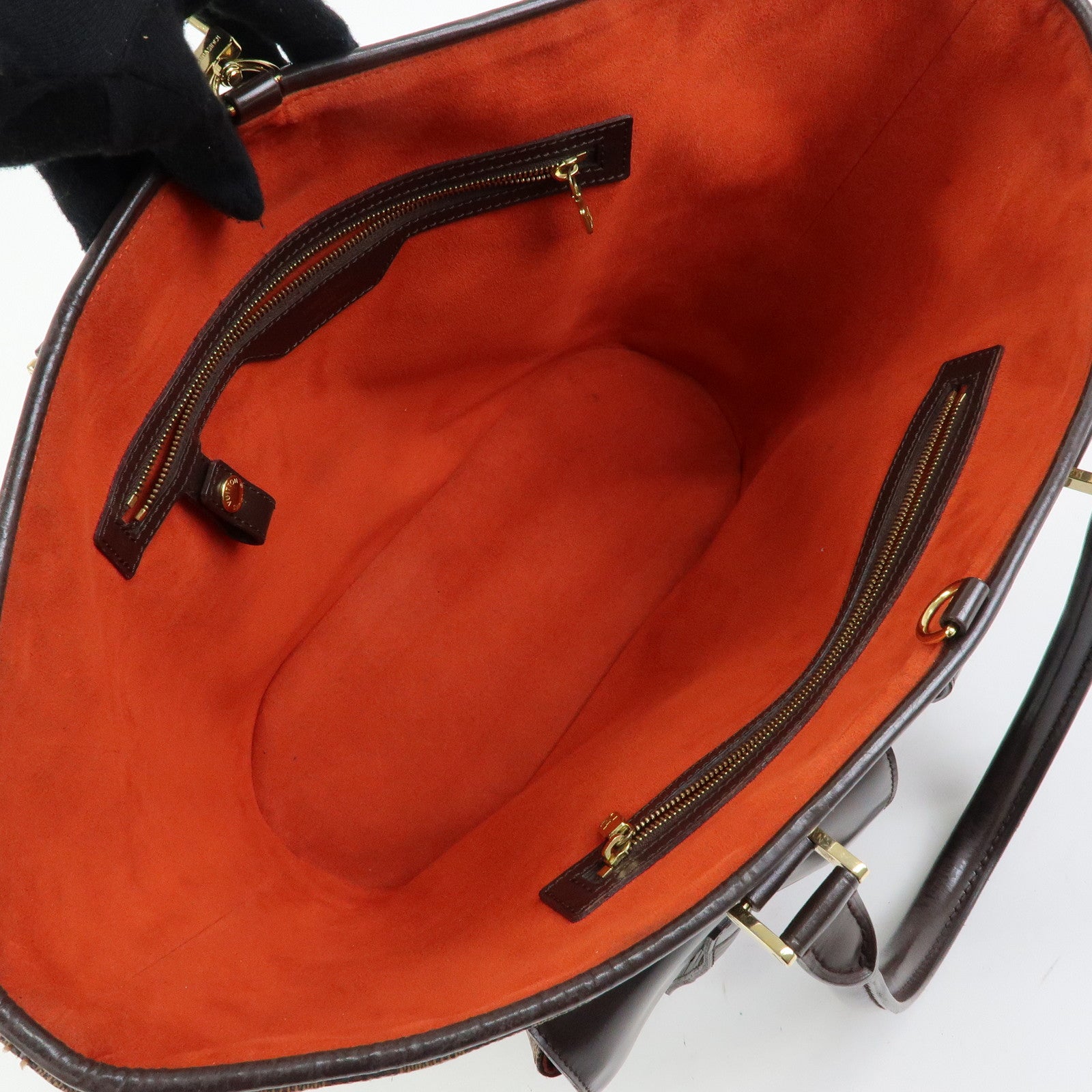 Louis Vuitton Damier Canvas Leather Manosque GM Hand Bag N51120