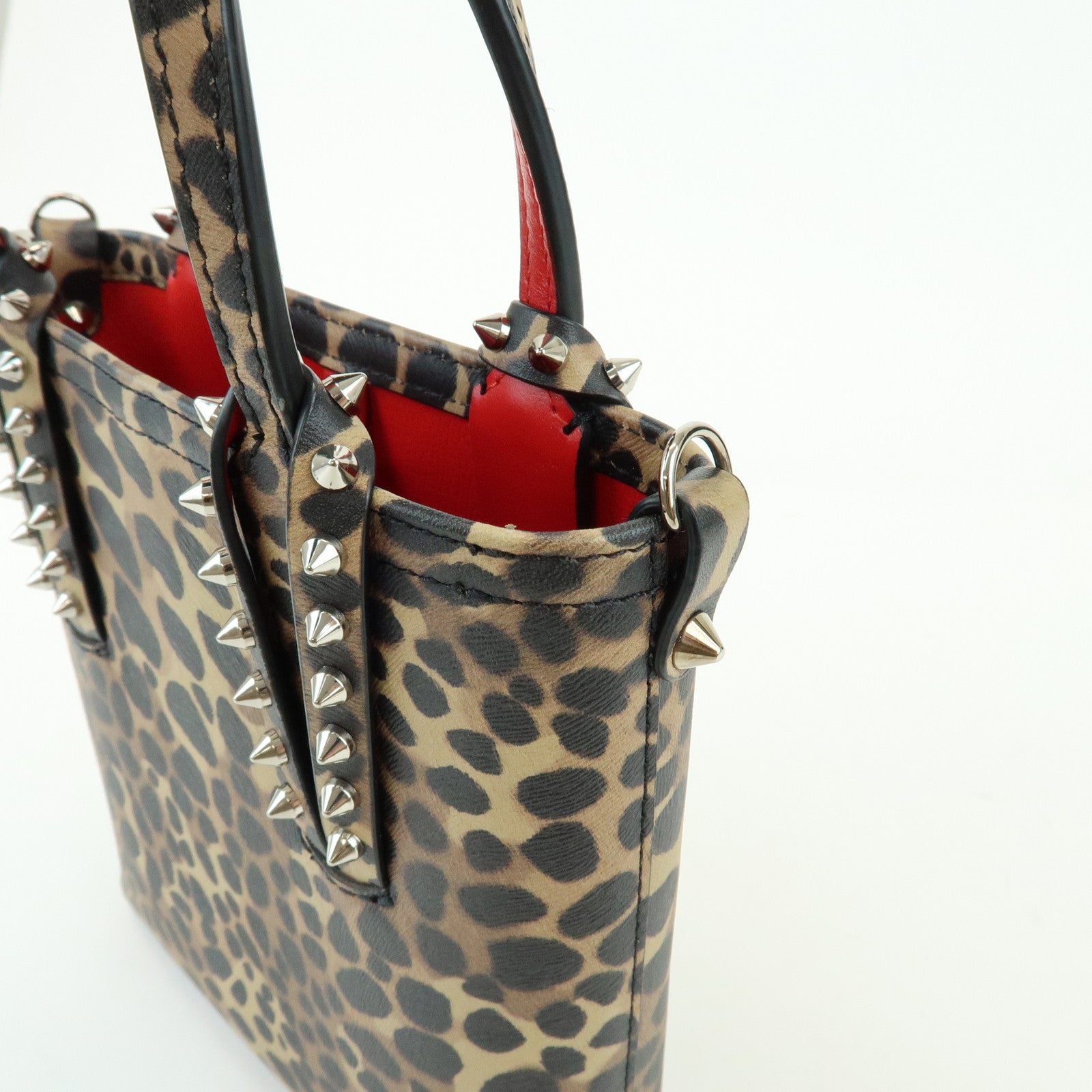 Christian Louboutin PVC Leopard 2Way Bag Hand Bag Shoulder Bag
