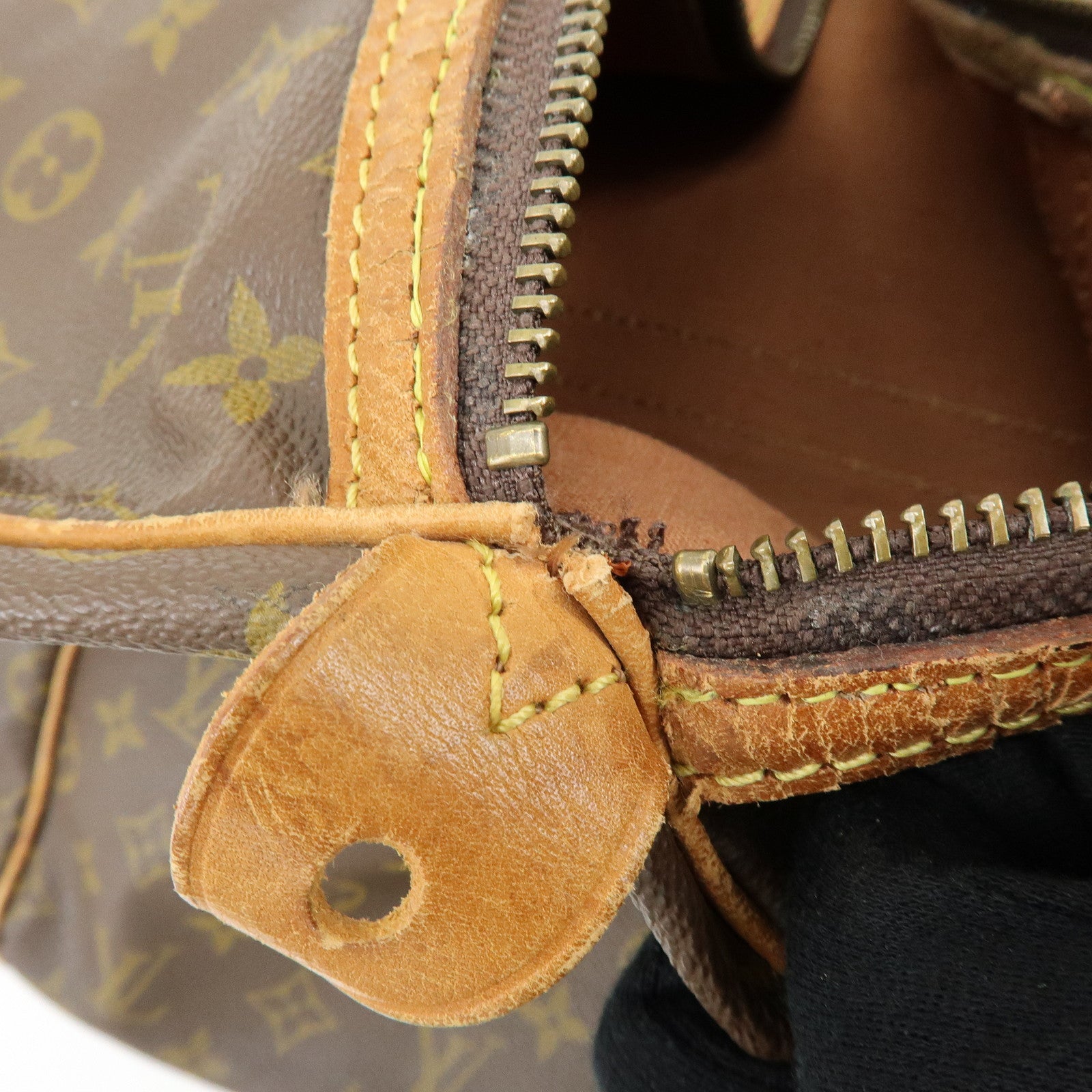 Louis Vuitton Monogram Sac Souple 55 Boston Bag Brown M41622