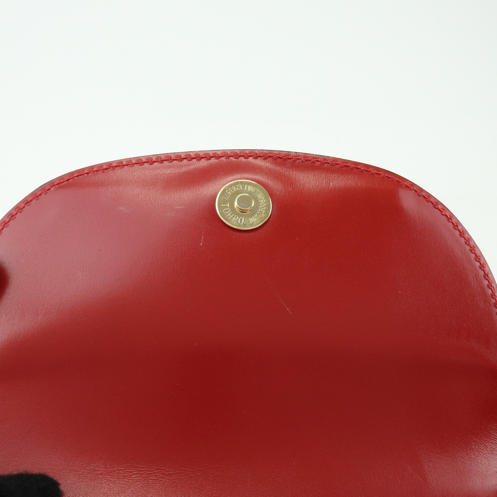 CELINE Starball Leather Chain Shoulder Bag Crossbody Bag Red
