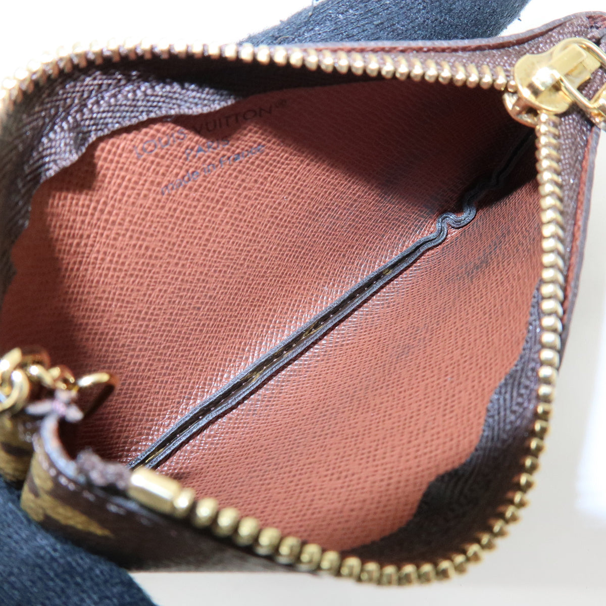 Louis Vuitton Monogram Pochette Cles Coin Case Key Case M62650