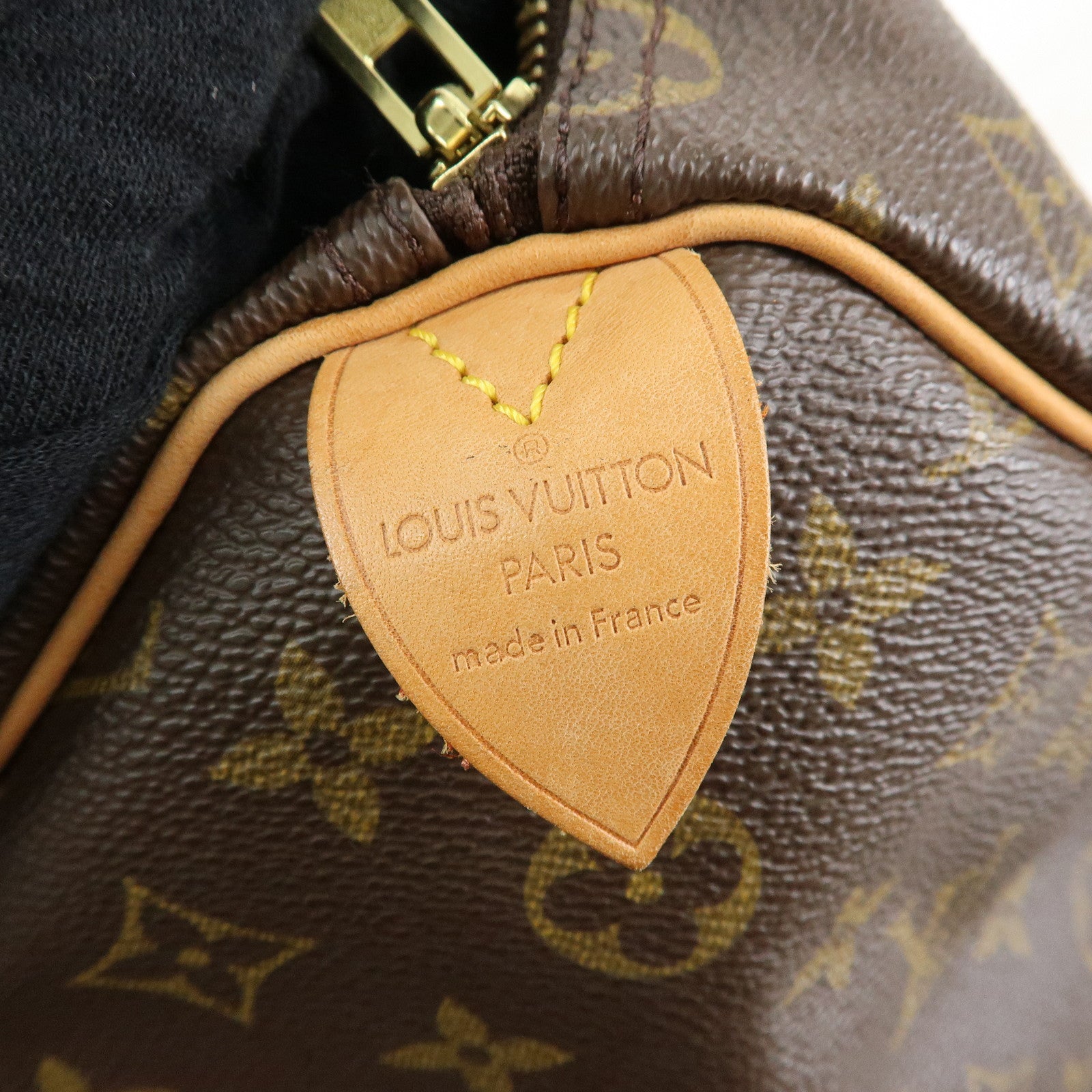Louis Vuitton Monogram Speedy 35 Boston Bag Hand Bag Brown M41524