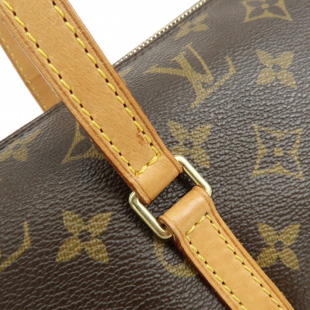 Louis Vuitton Monogram Papillon 30 Hand Bag Brown M51385