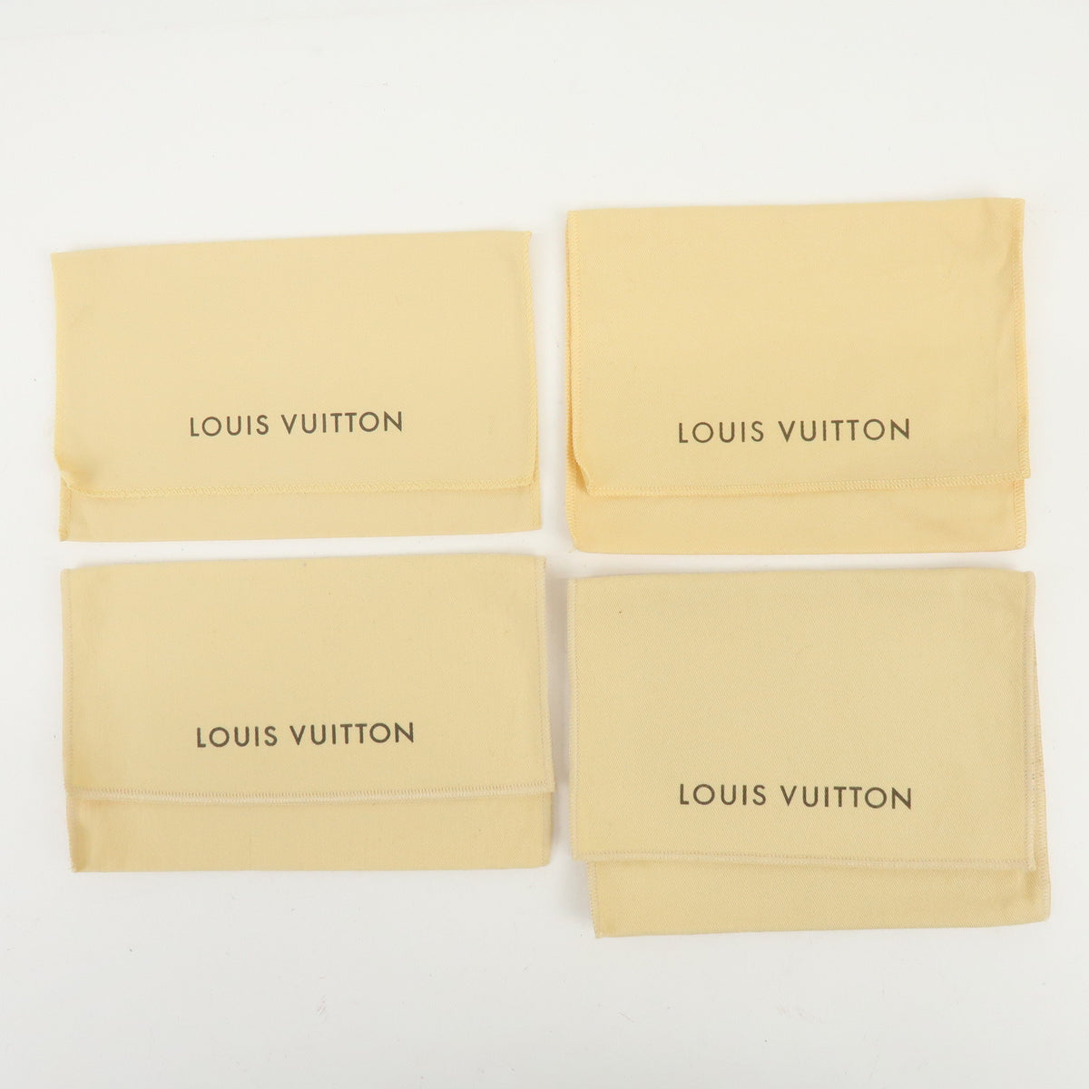 Louis Vuitton Lot of 25 Dust Bag Storage Bag Flap Style Beige