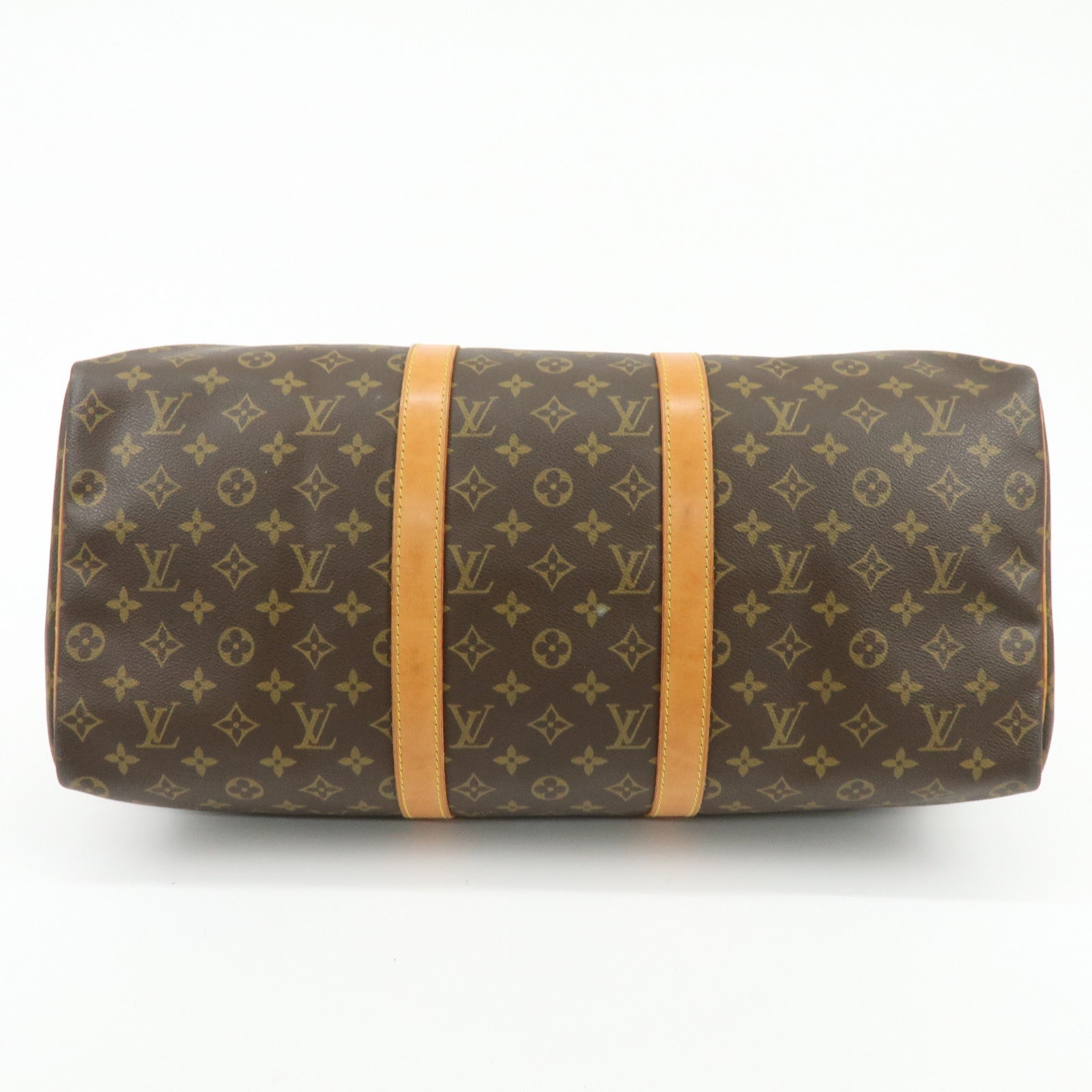 Louis Vuitton Monogram Keep All 50 Boston Bag Hand Bag Brown M41426