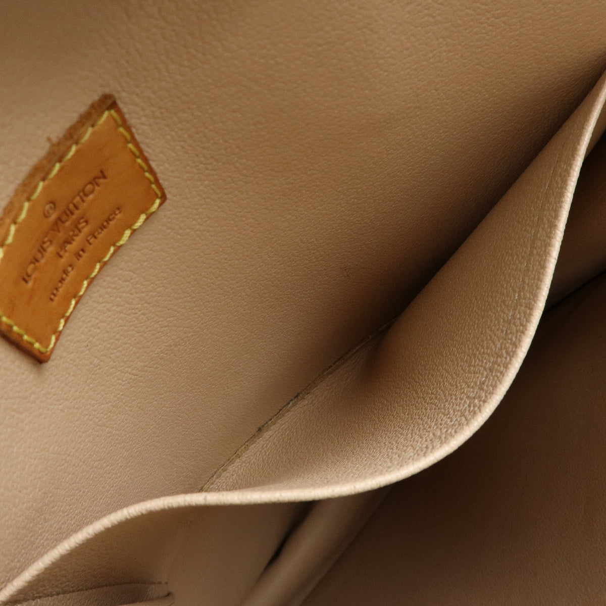 Louis Vuitton Monogram Sac Plat Tote Bag Hand Bag Brown M51140
